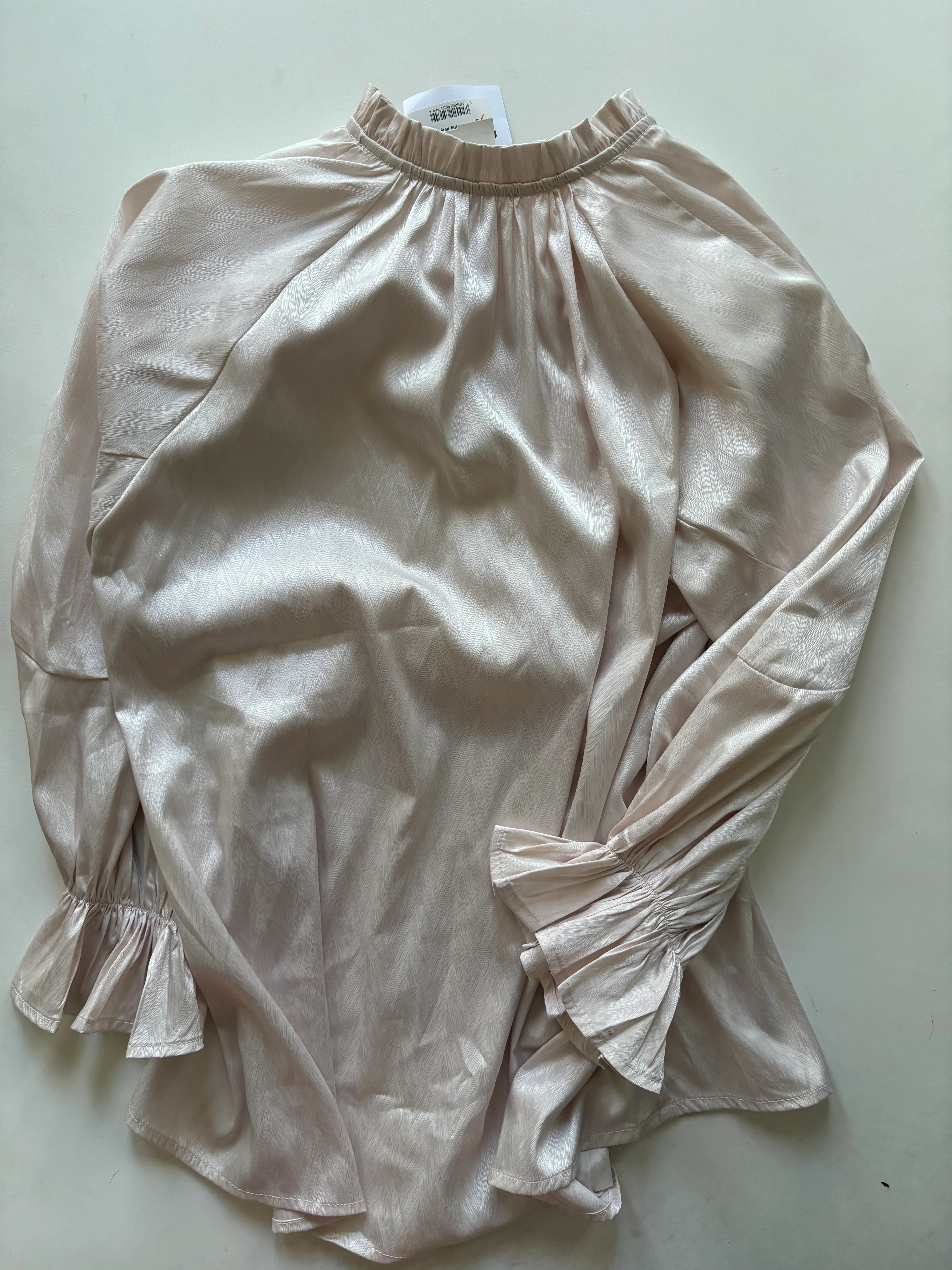 Blouse Long Sleeve By Cousin Couture In Cream, Size: S - Image 2