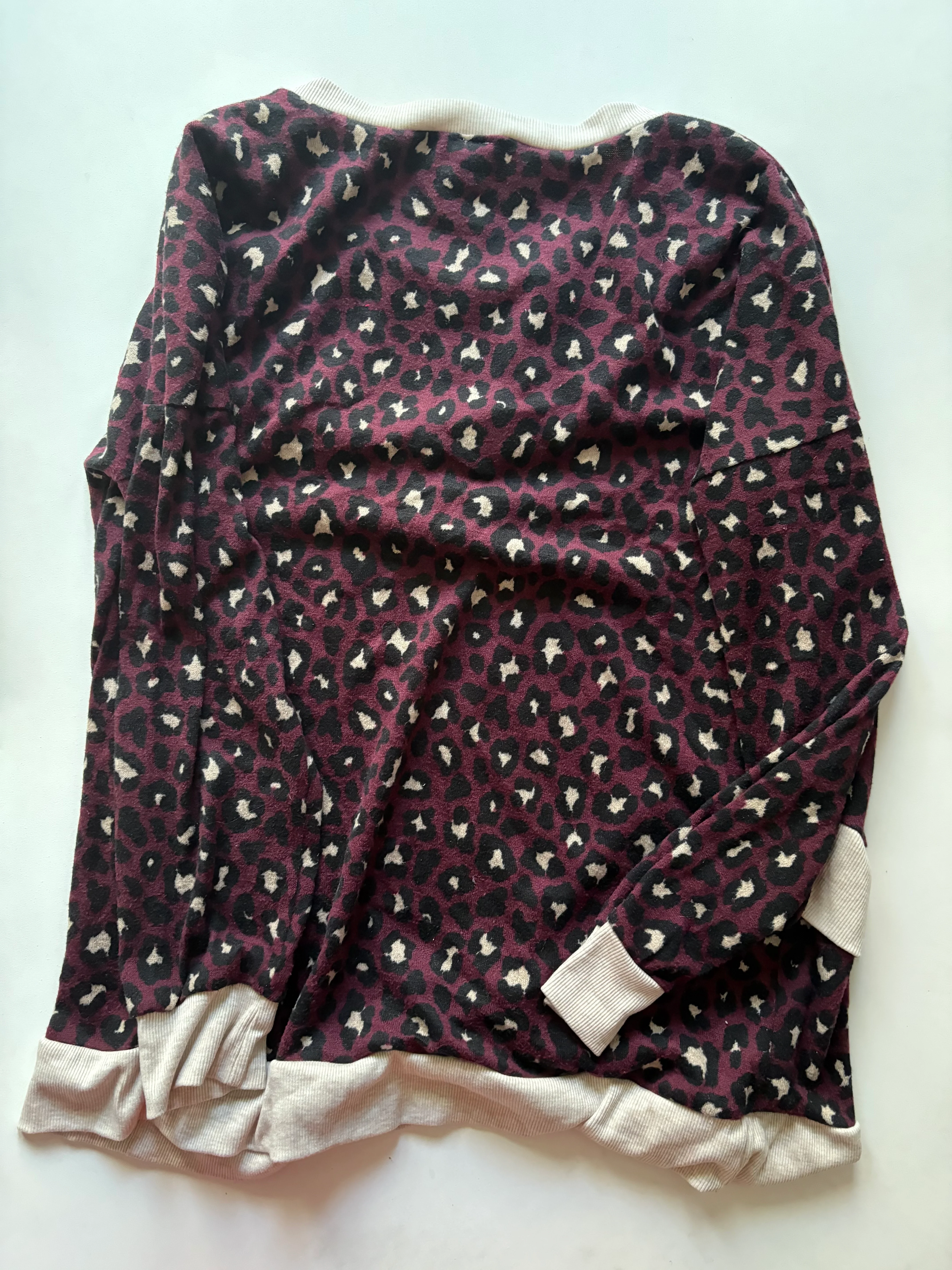 Top Long Sleeve By Sew In Love In Animal Print, Size: M - Image 2