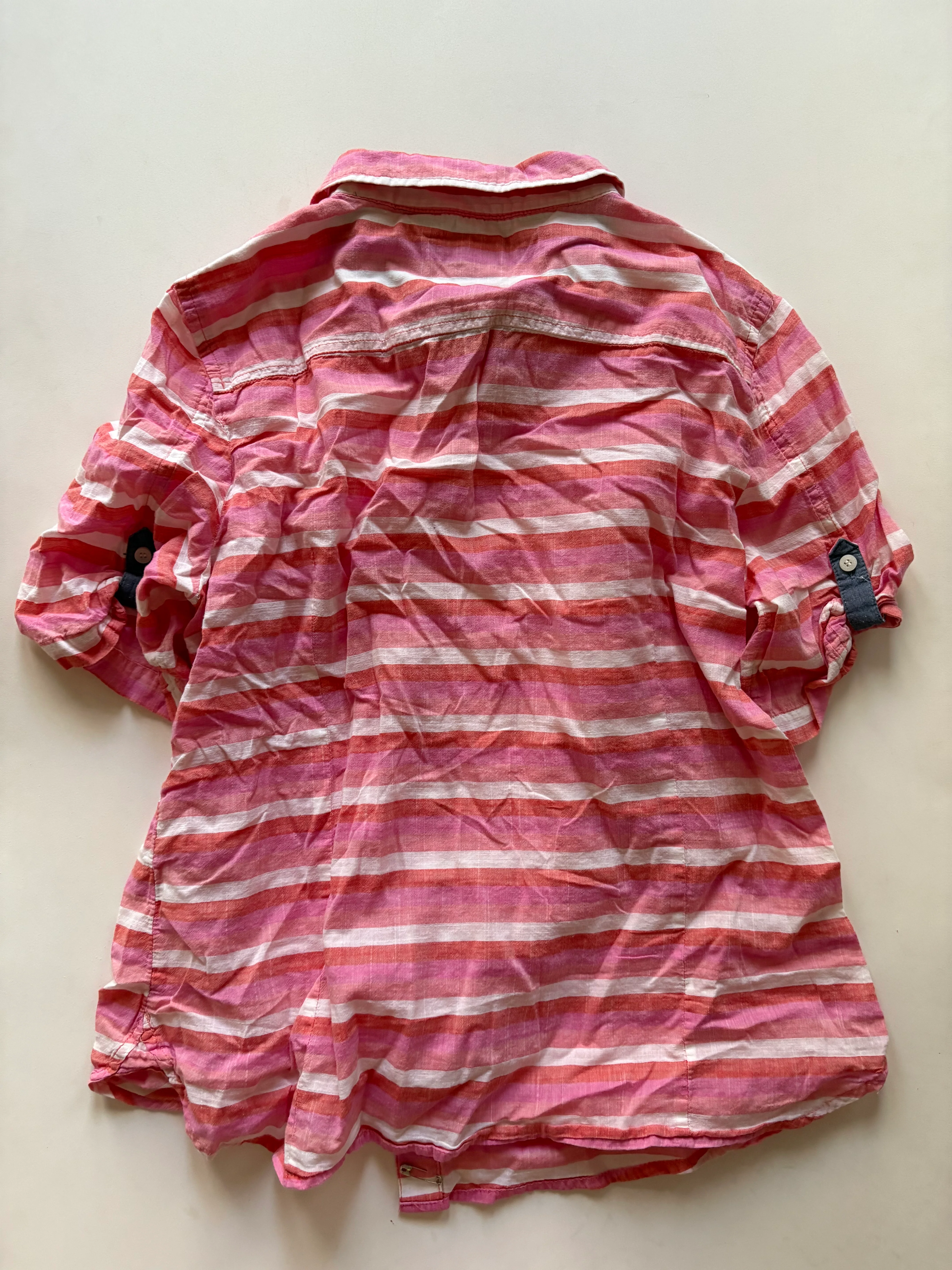 Top Short Sleeve By Tommy Hilfiger In Striped Pattern, Size: L - Image 2