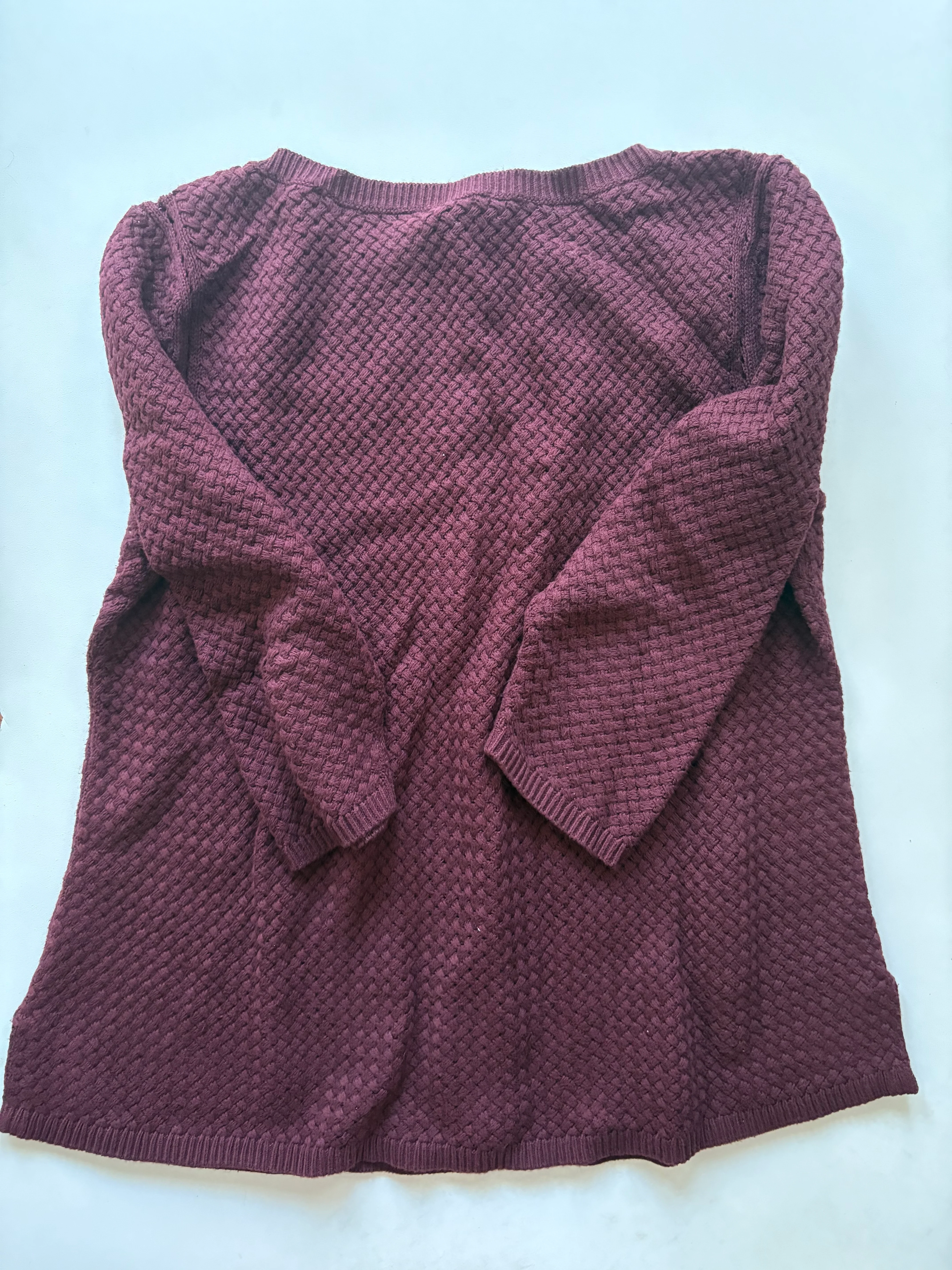Sweater By Talbots In Maroon, Size: Lp - Image 2