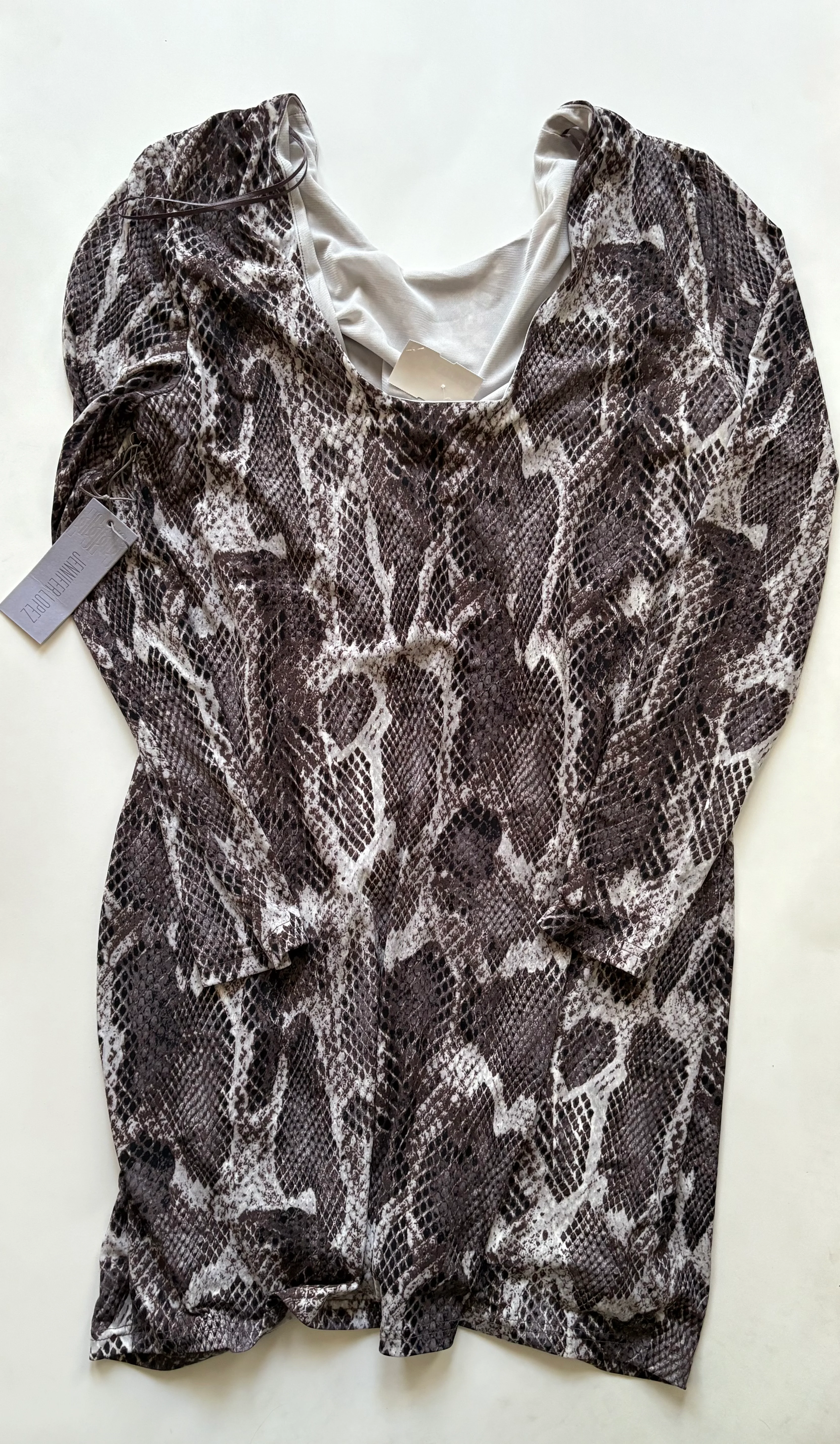 Dress Party Midi By Jennifer Lopez In Animal Print, Size: Xl - Image 2