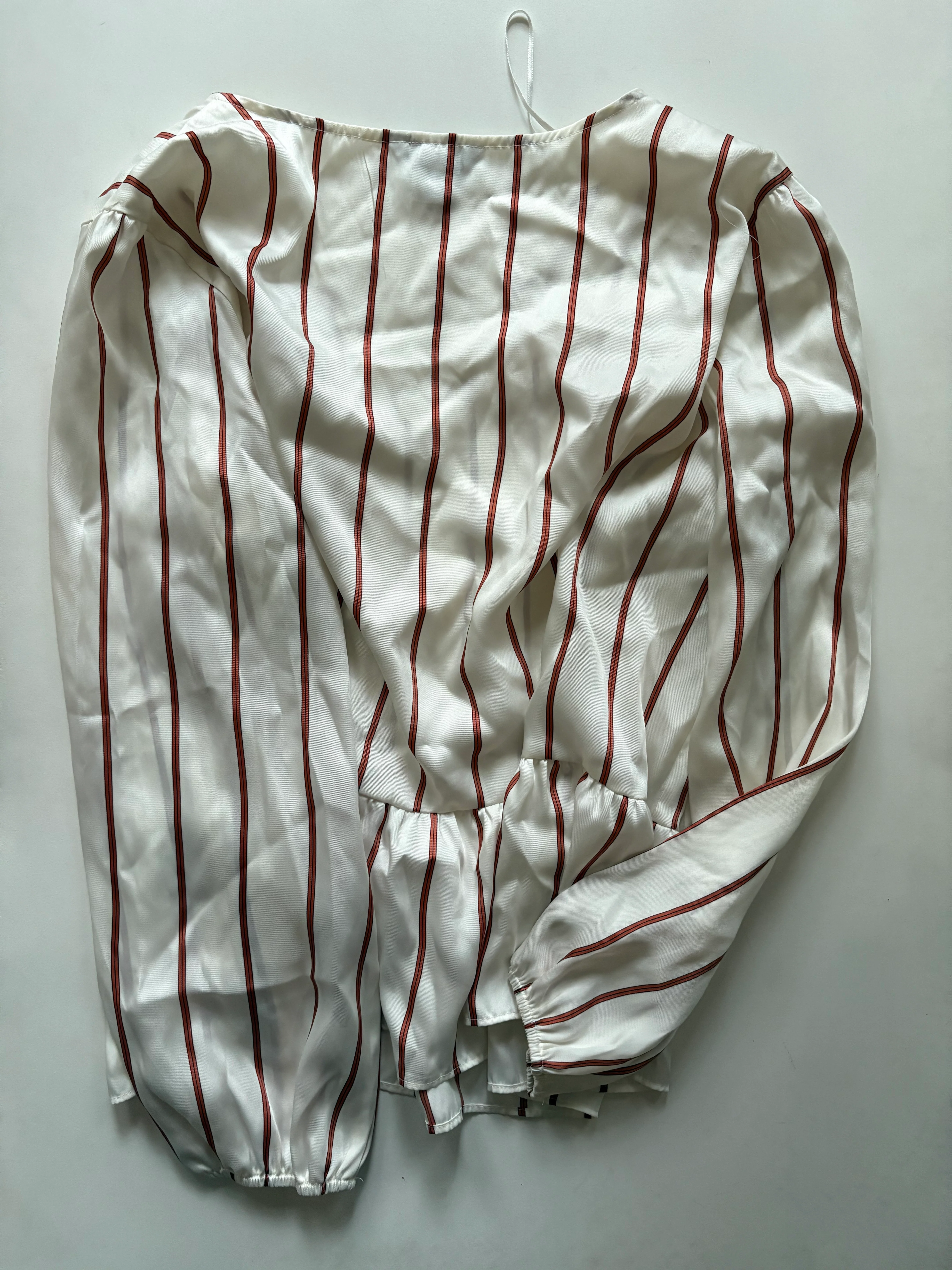Blouse Long Sleeve By Nine West Apparel In Striped Pattern, Size: Xl - Image 2