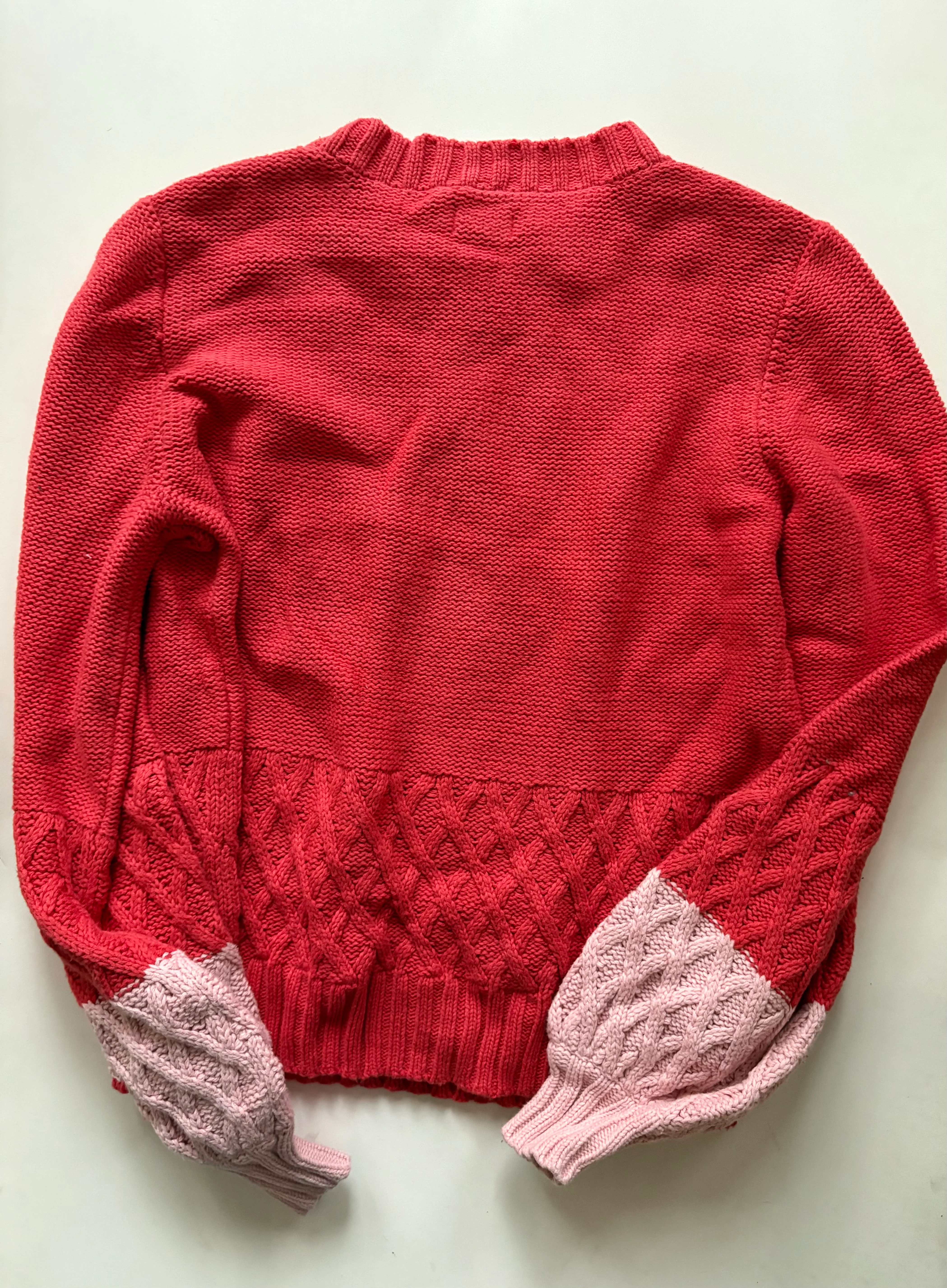 Sweater By Crown And Ivy In Orange & Pink, Size: Xl - Image 2