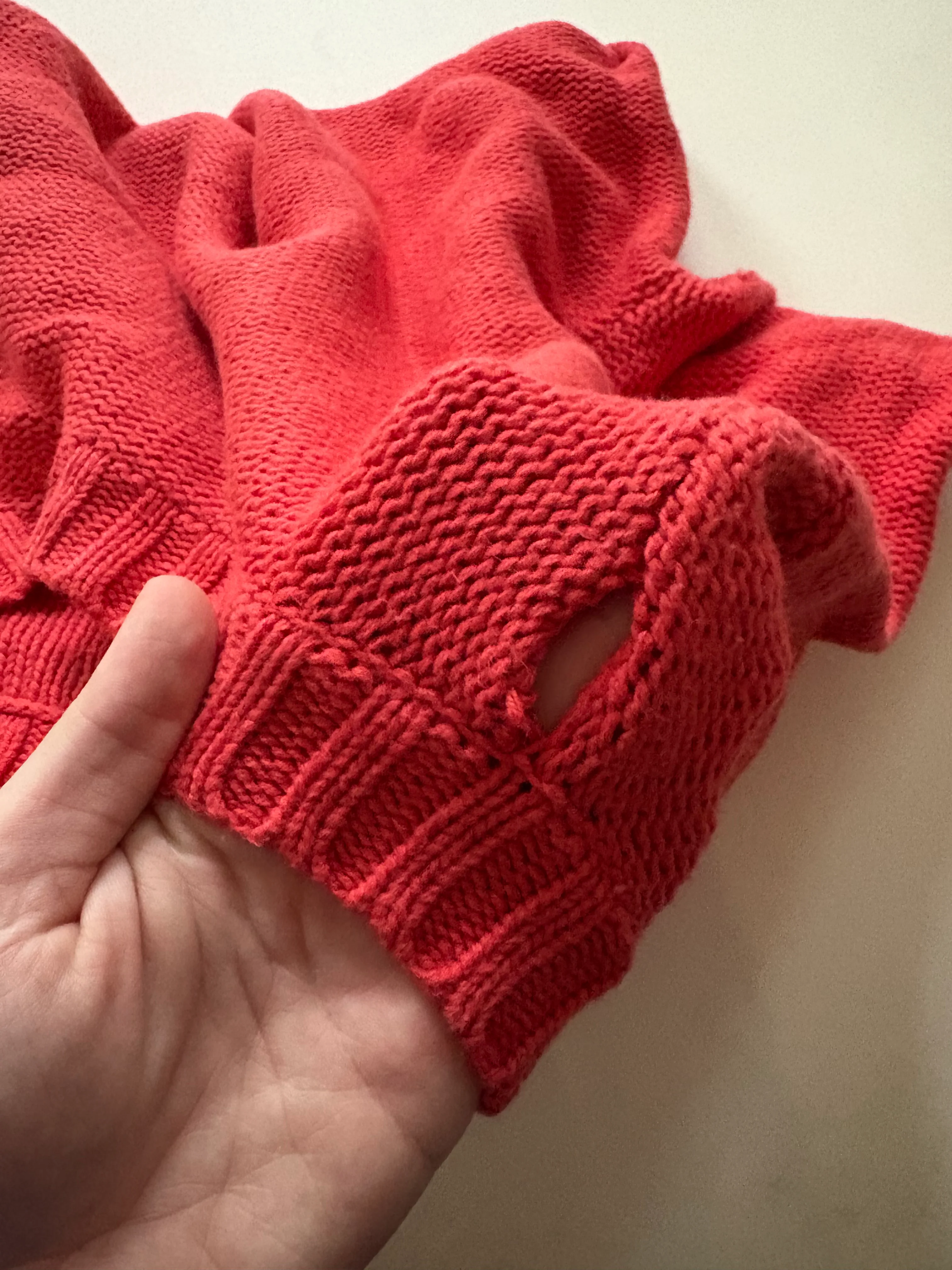 Sweater By Crown And Ivy In Orange & Pink, Size: Xl - Image 3