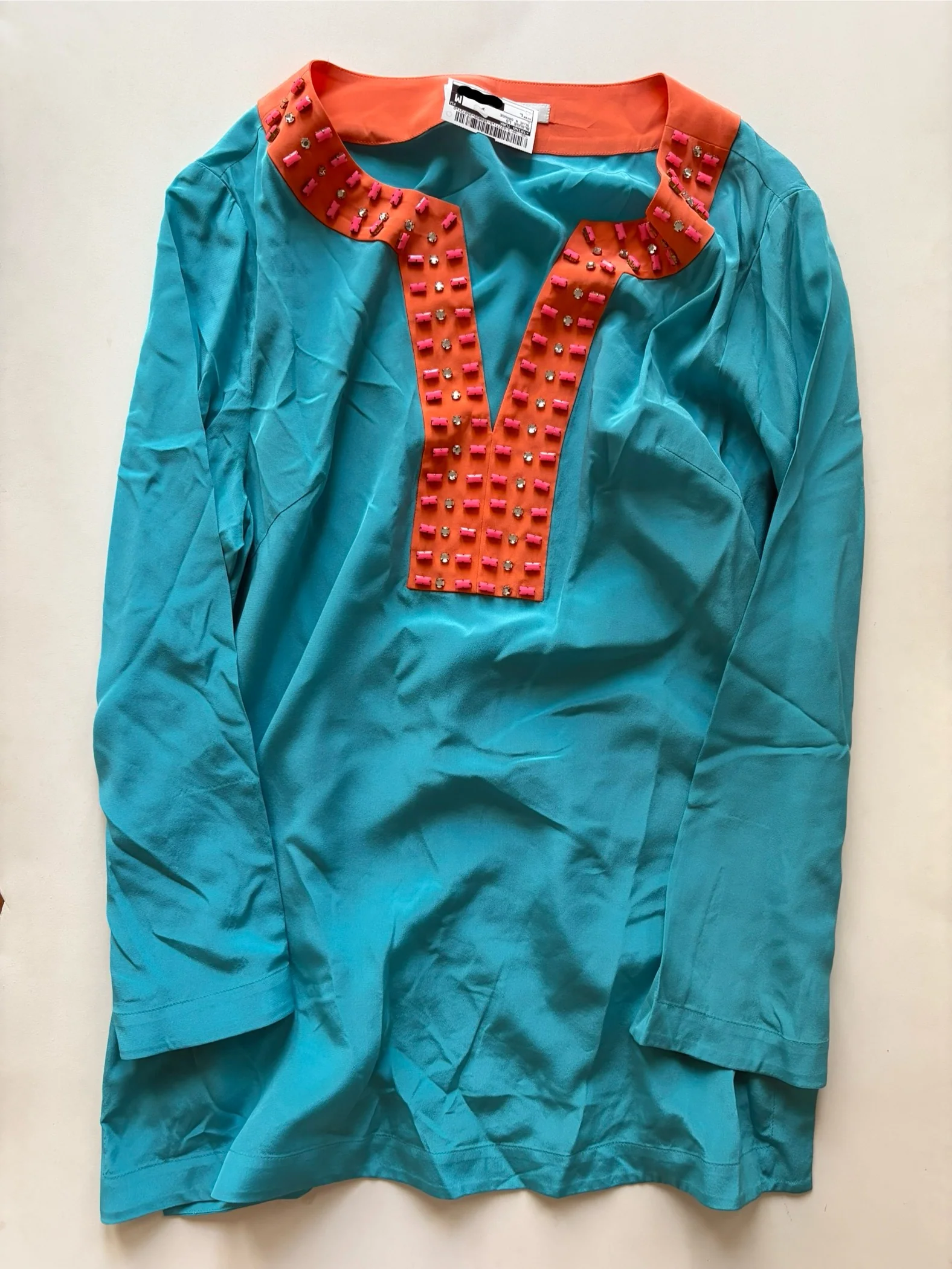Blouse Long Sleeve By Trina Turk  Size: L - Image 1
