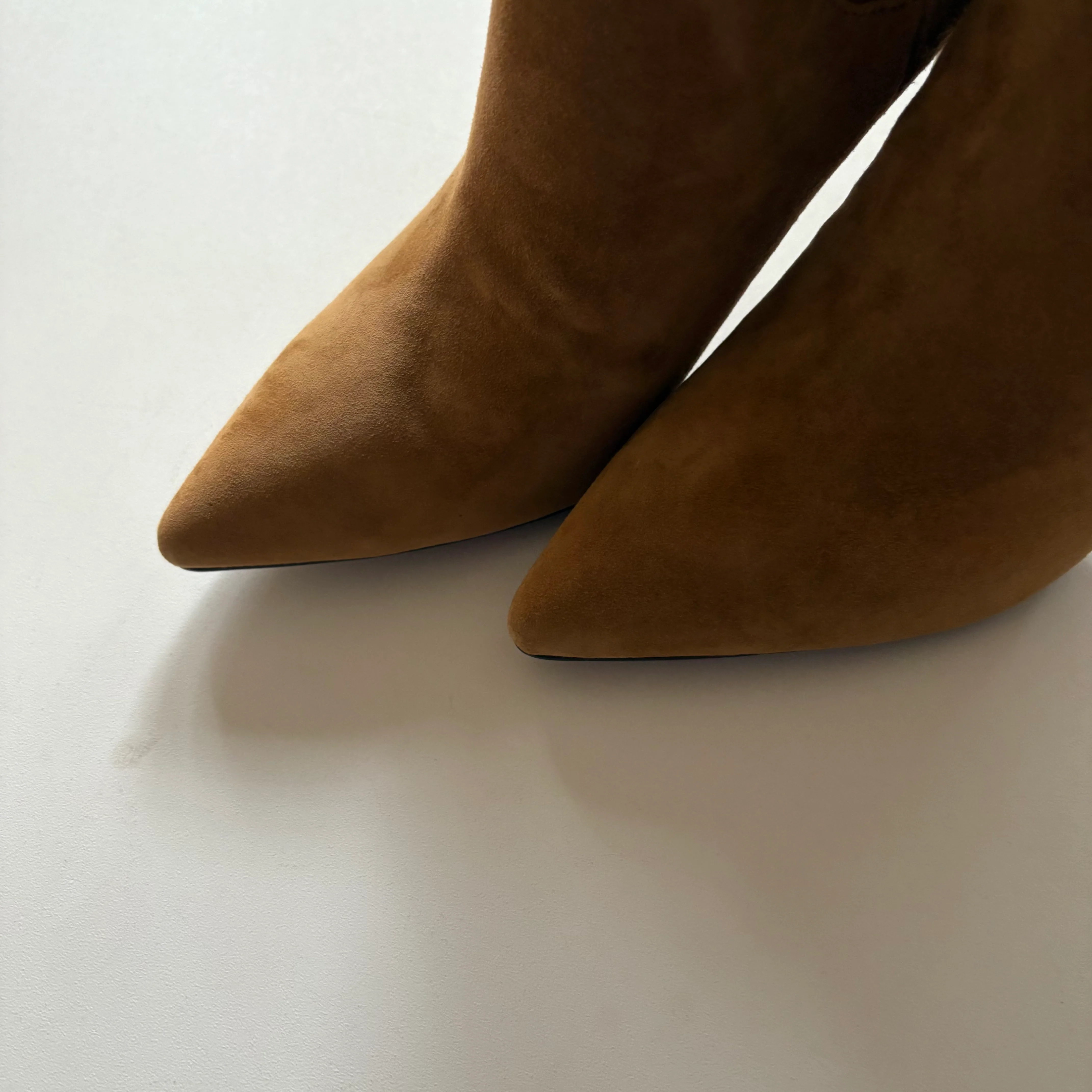 Boots Ankle Heels By Saks Fifth Avenue In Tan, Size: 7.5 - Image 2
