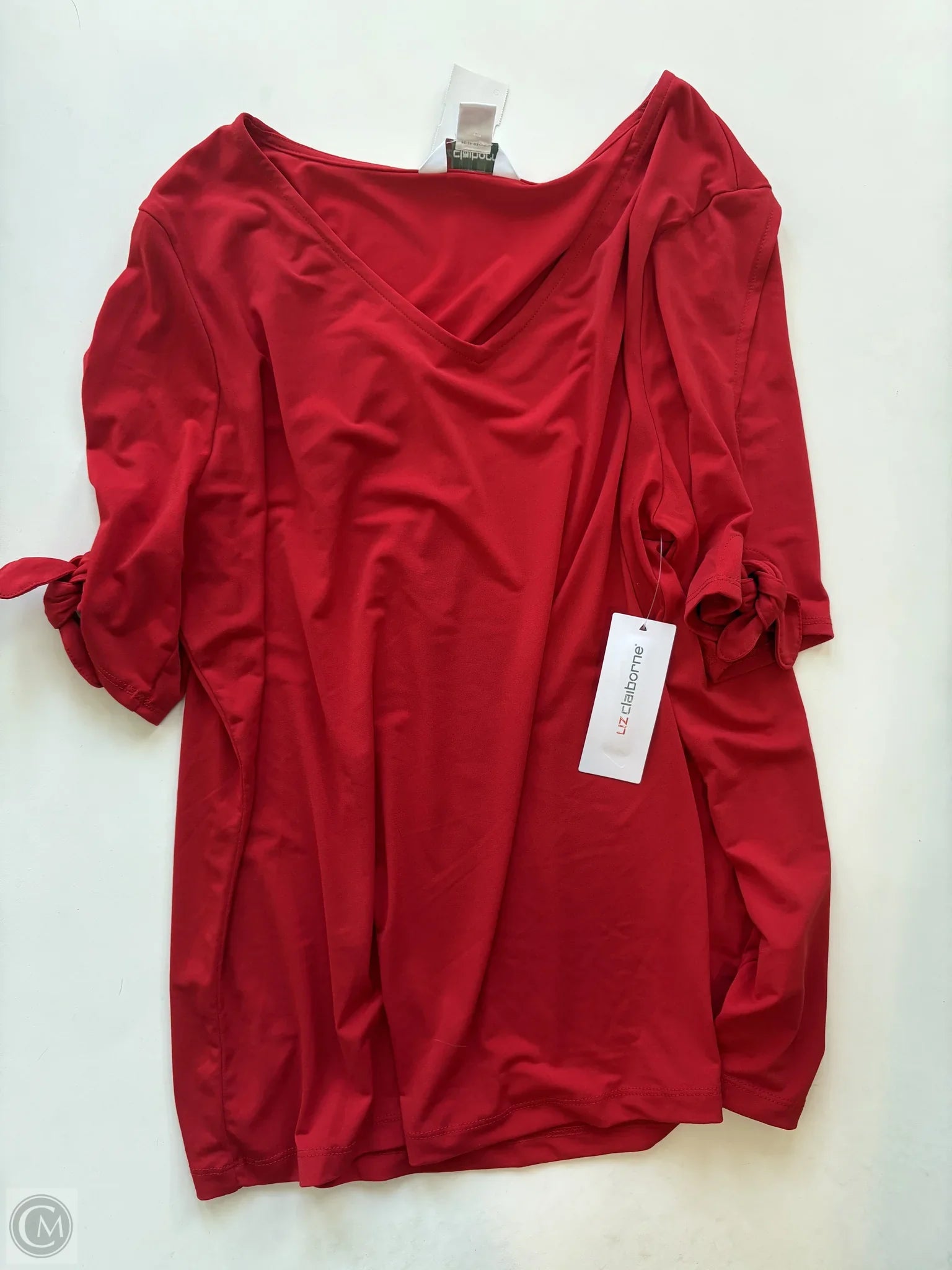 Blouse Short Sleeve By Liz Claiborne  Size: L - Image 1