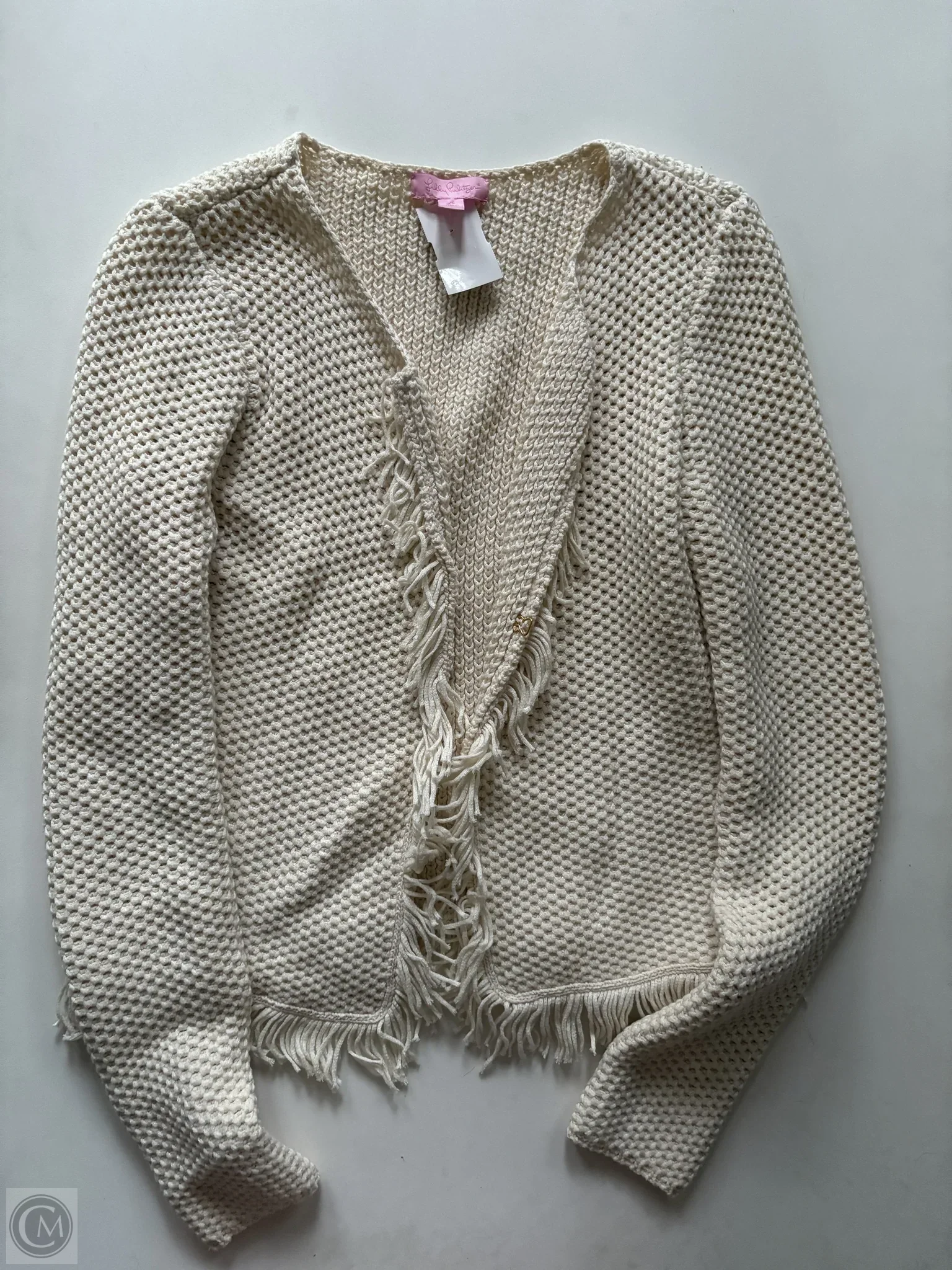 Sweater Cardigan By Lilly Pulitzer In Cream, Size: Xs - Image 1