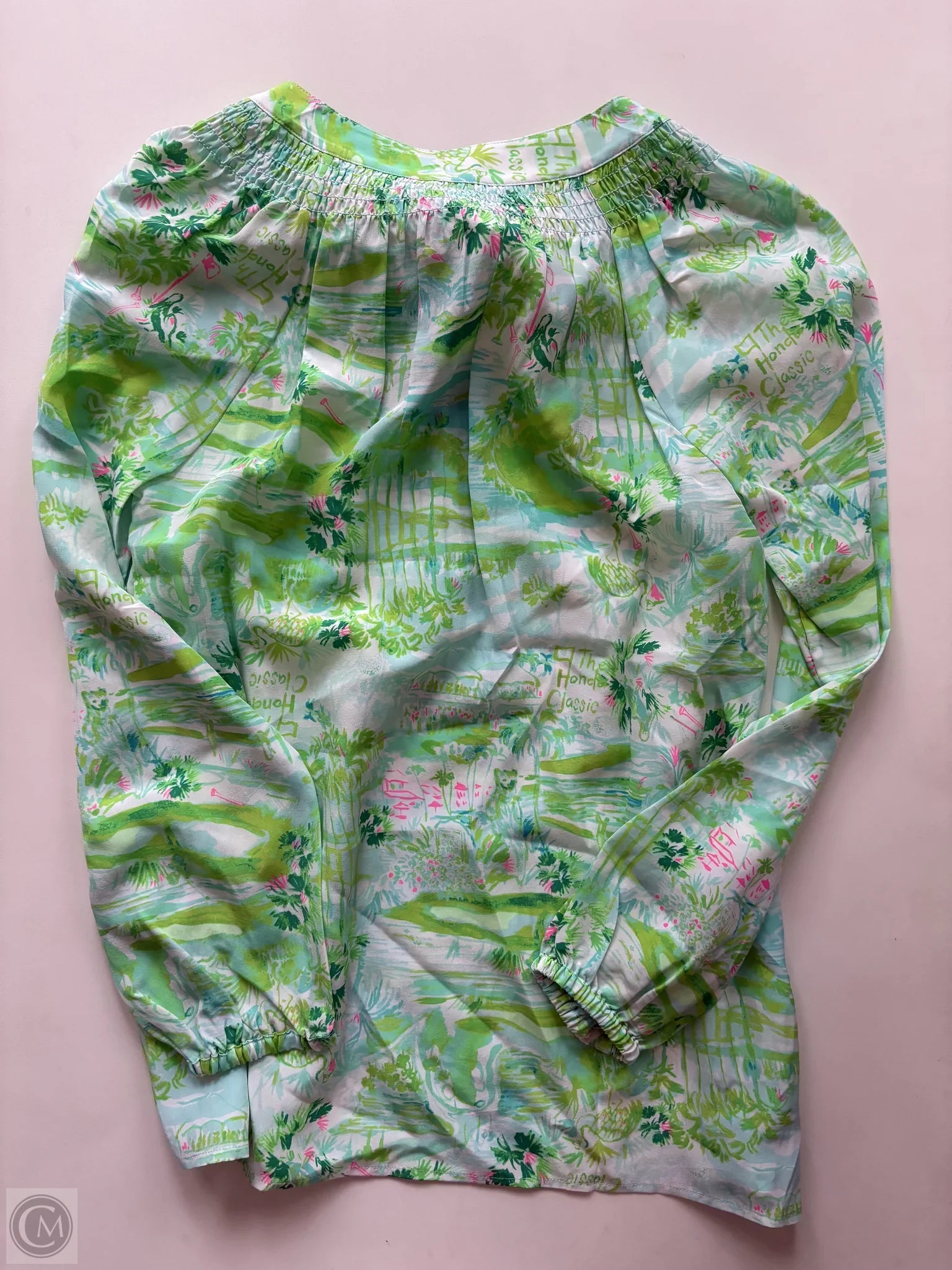 Blouse Long Sleeve By Lilly Pulitzer In Green, Size: Xs - Image 2