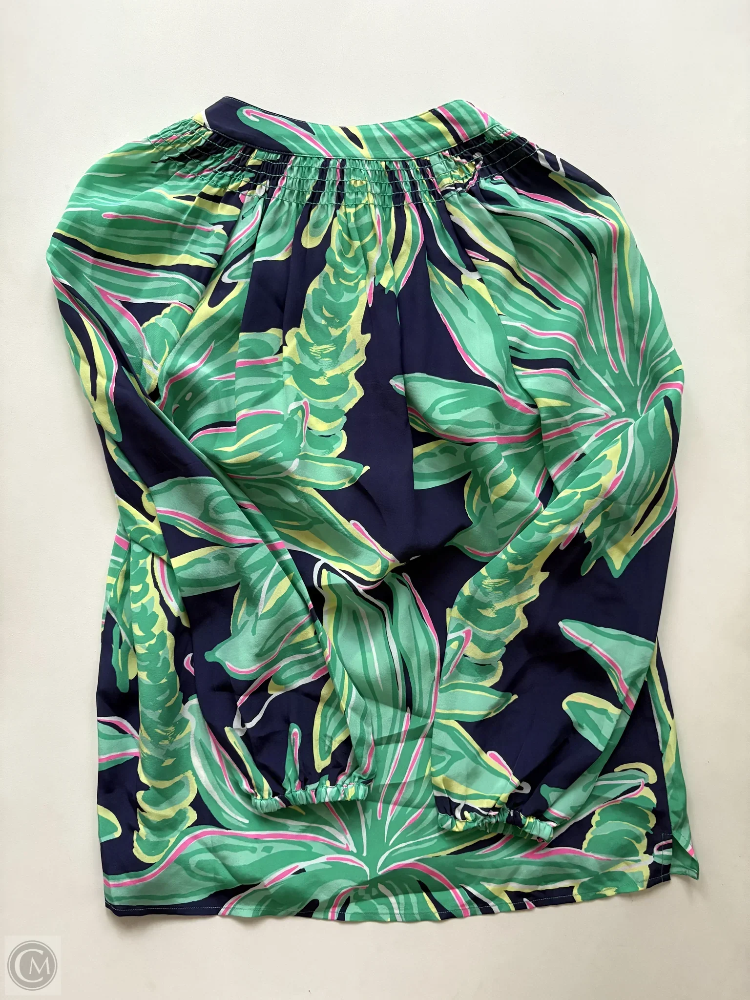Blouse Long Sleeve By Lilly Pulitzer In Multi-colored, Size: Xxs - Image 2