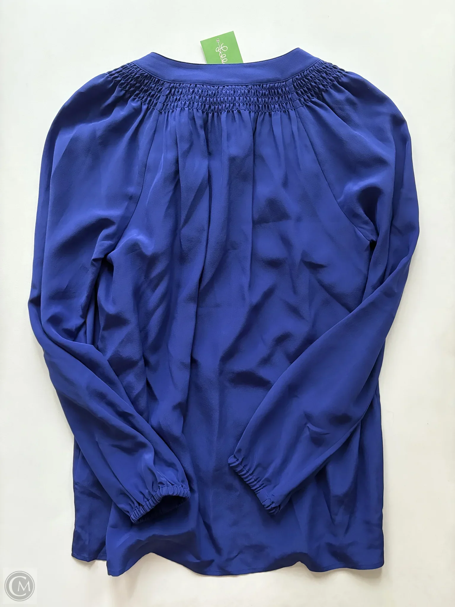 Blouse Long Sleeve By Lilly Pulitzer In Blue, Size: Xxs - Image 2