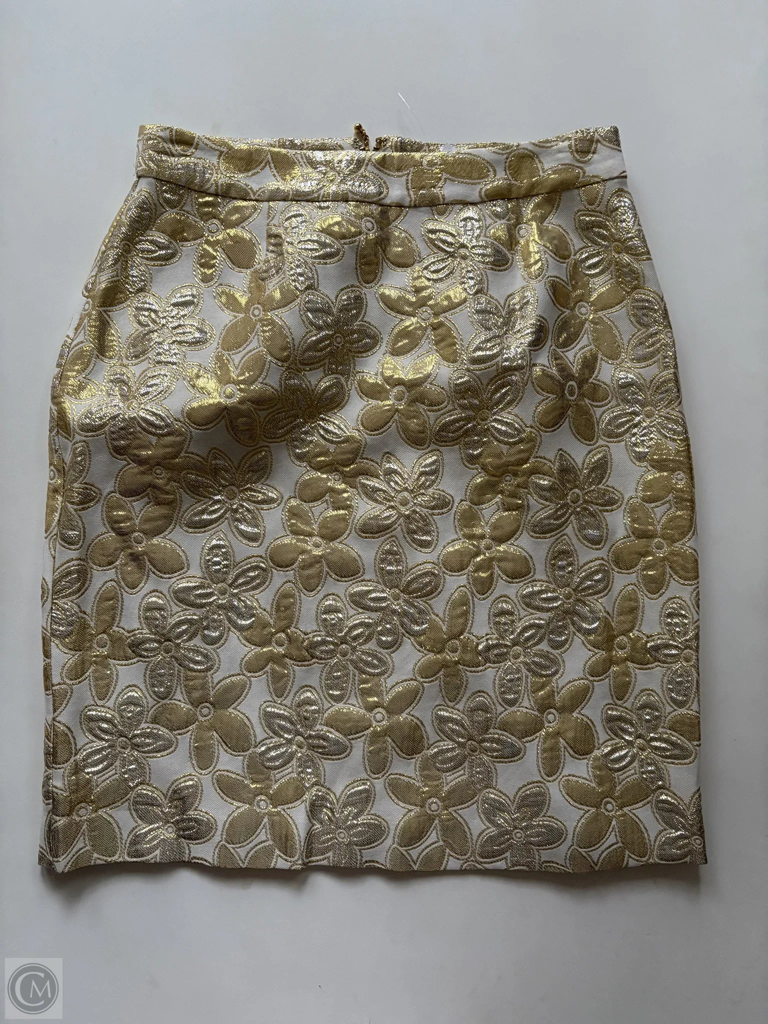 Skirt Designer By Kate Spade In Gold, Size: 4 - Image 1