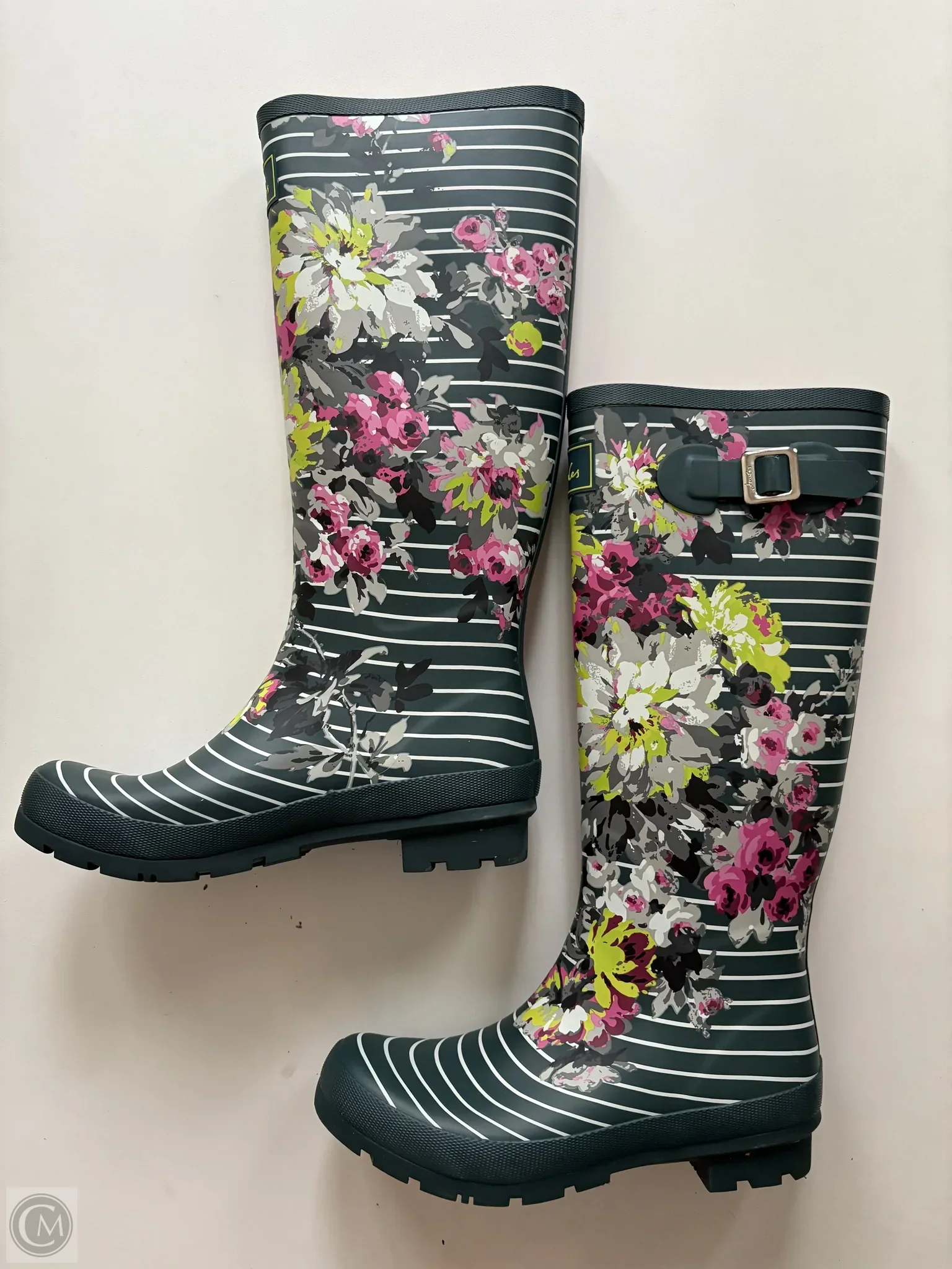 Boots Rain By Joules In Floral Print, Size: 9 - Image 1