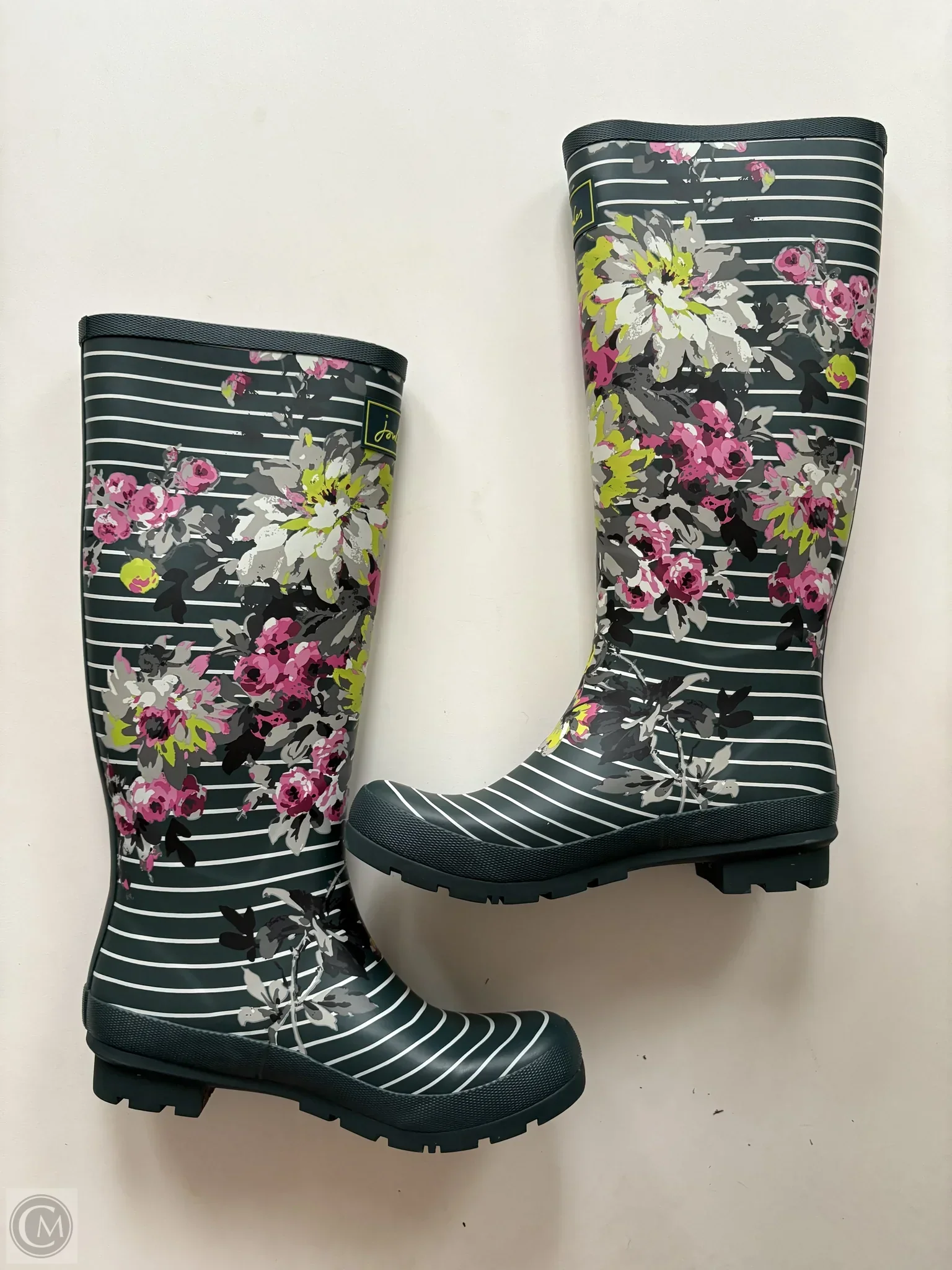Boots Rain By Joules In Floral Print, Size: 9 - Image 2