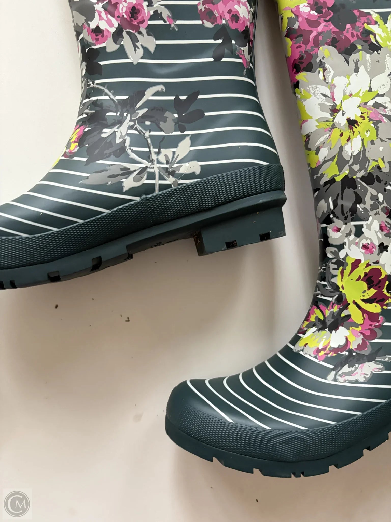 Boots Rain By Joules In Floral Print, Size: 9 - Image 3