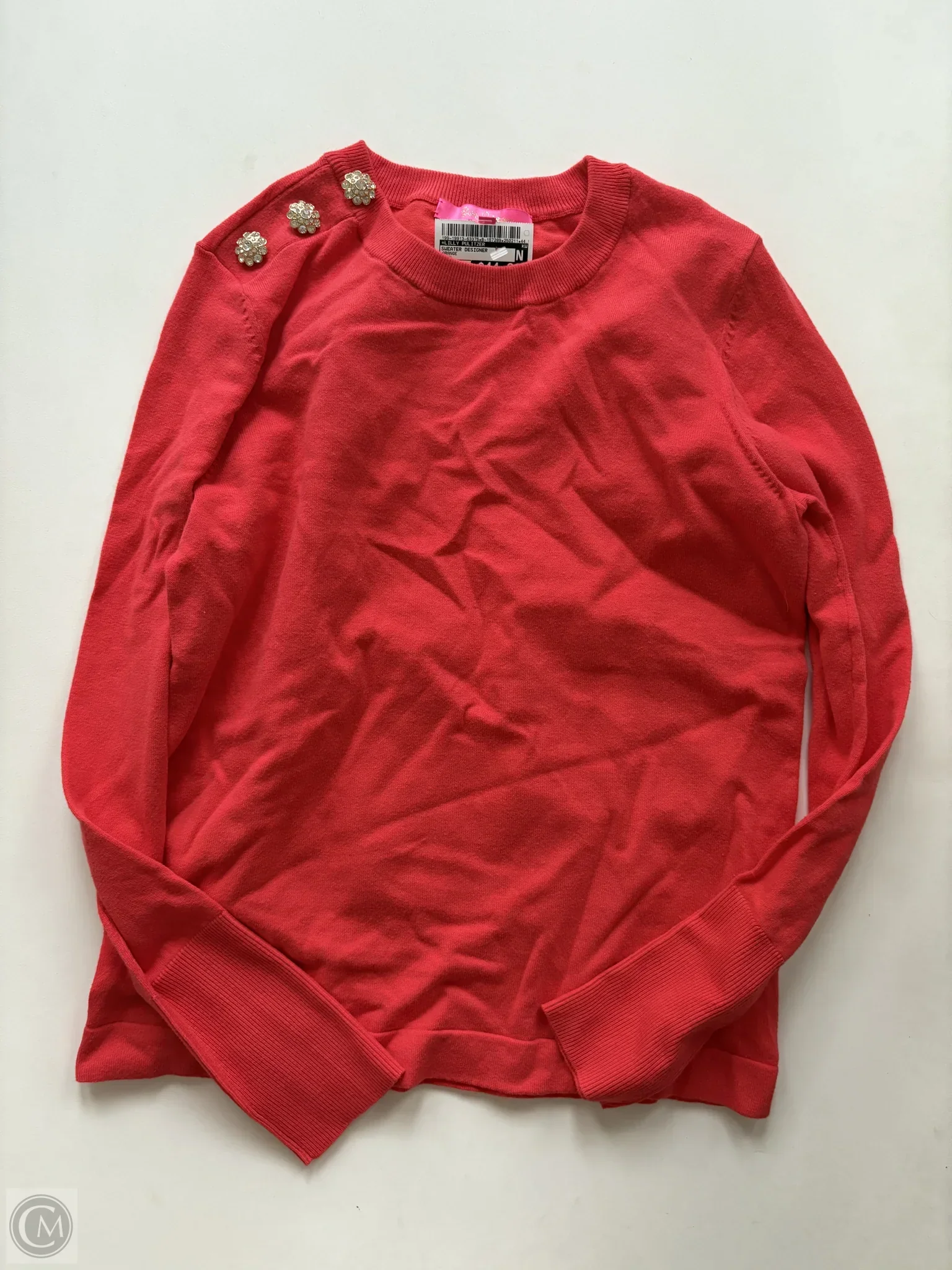 Sweater Designer By Lilly Pulitzer In Orange, Size: Xs - Image 1