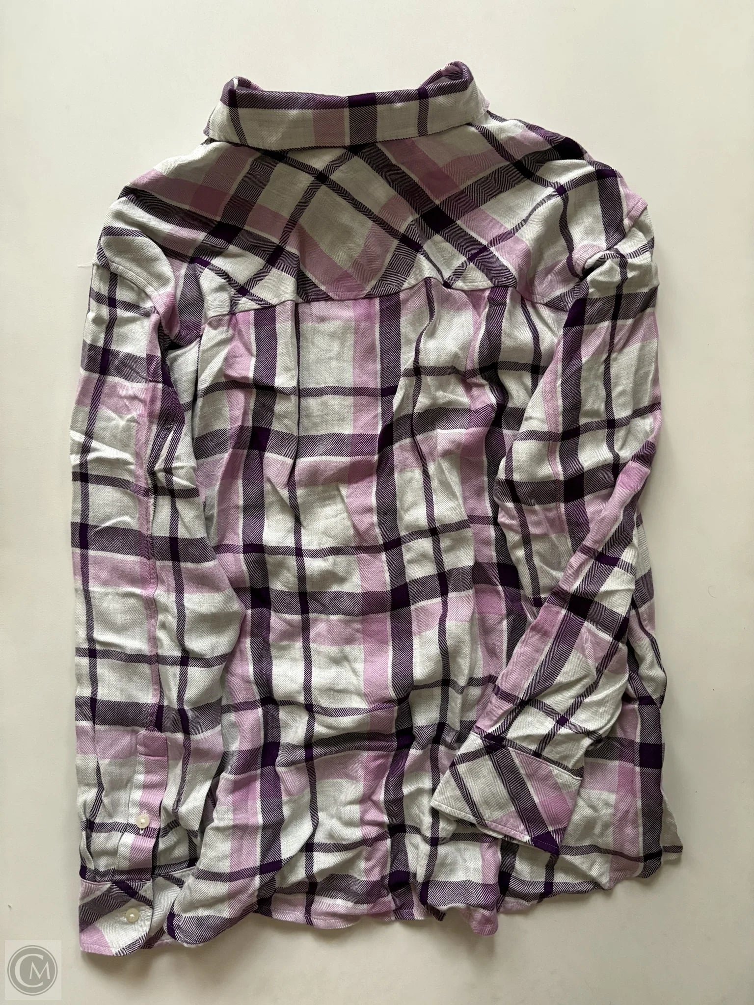 Top Long Sleeve By Vineyard Vines In Plaid Pattern, Size: Xs - Image 2