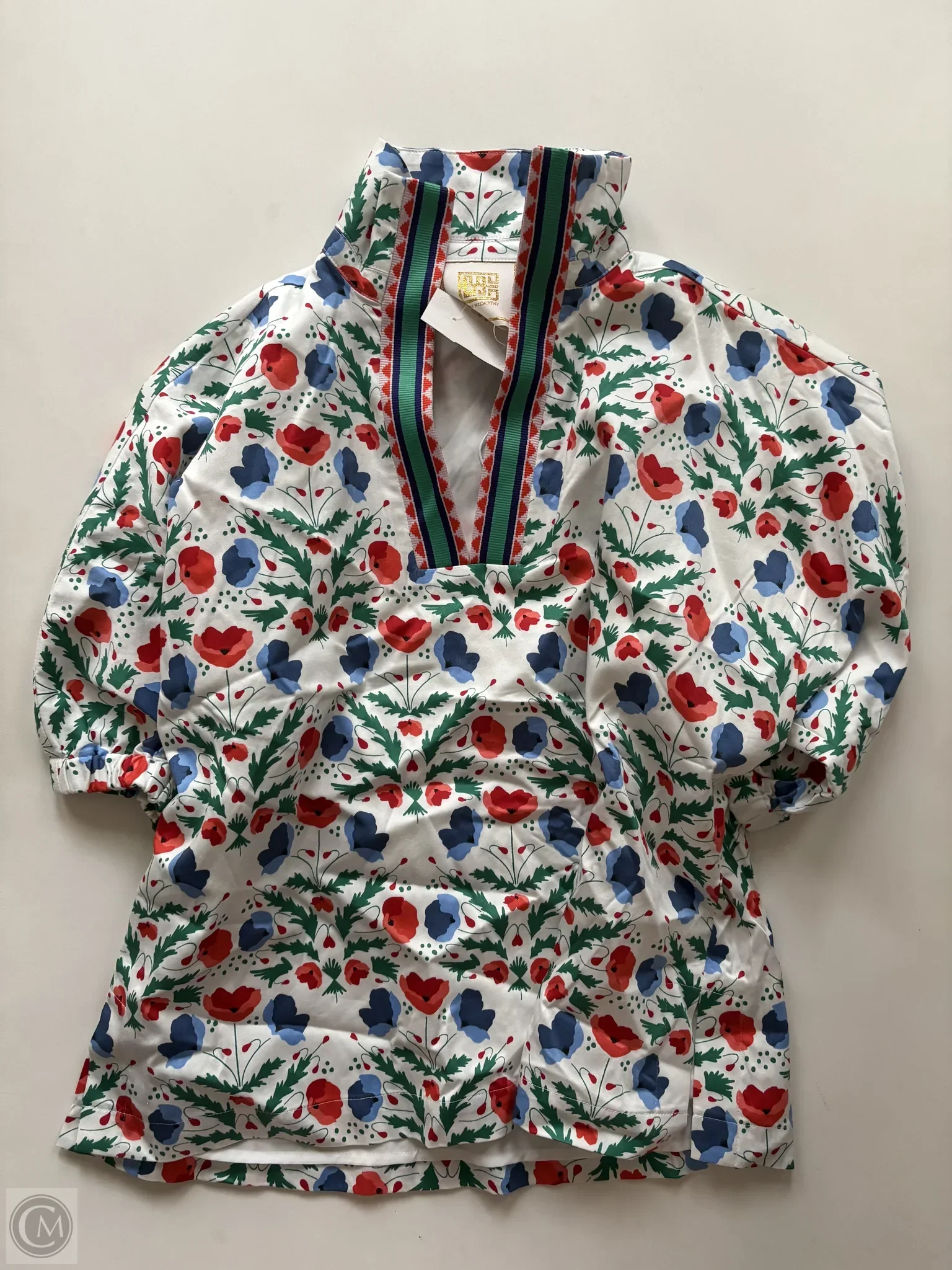 Blouse 3/4 Sleeve By Emily McCarthy  In Multi-colored, Size: Xxs - Image 1