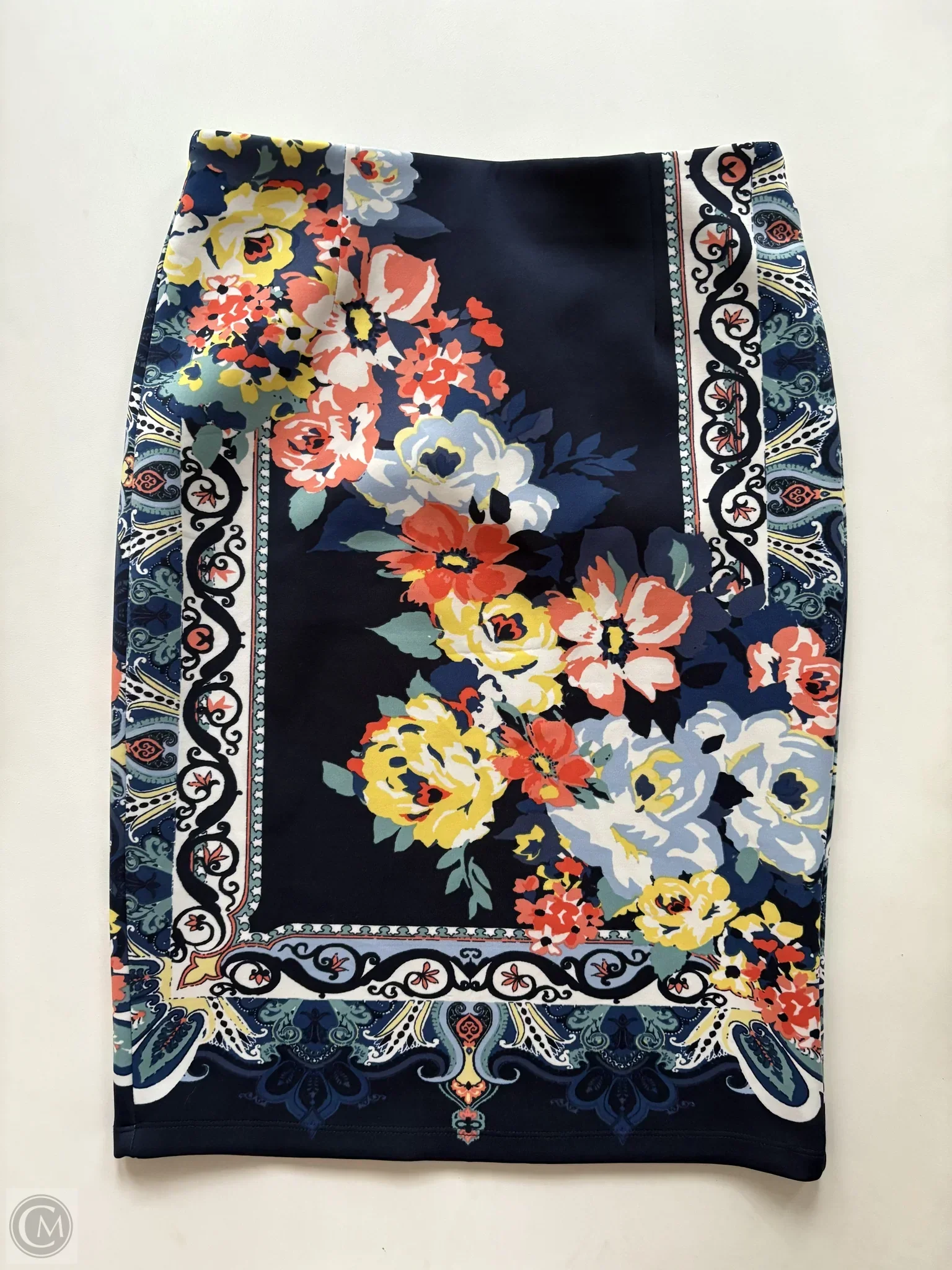 Skirt Midi By Cato In Floral Print, Size: Xs - Image 1