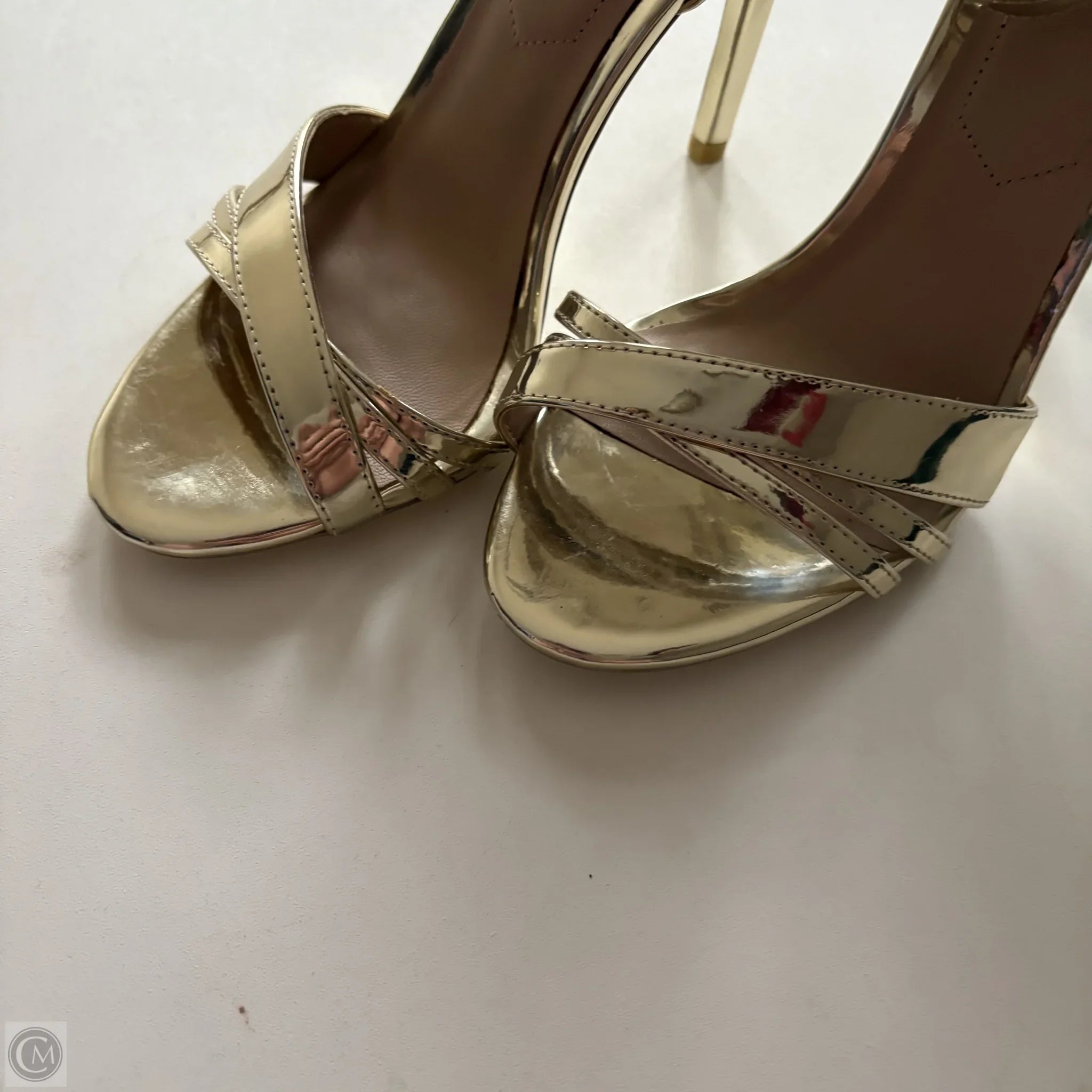 Shoes Heels Kitten By Aldo In Gold, Size: 6 - Image 2