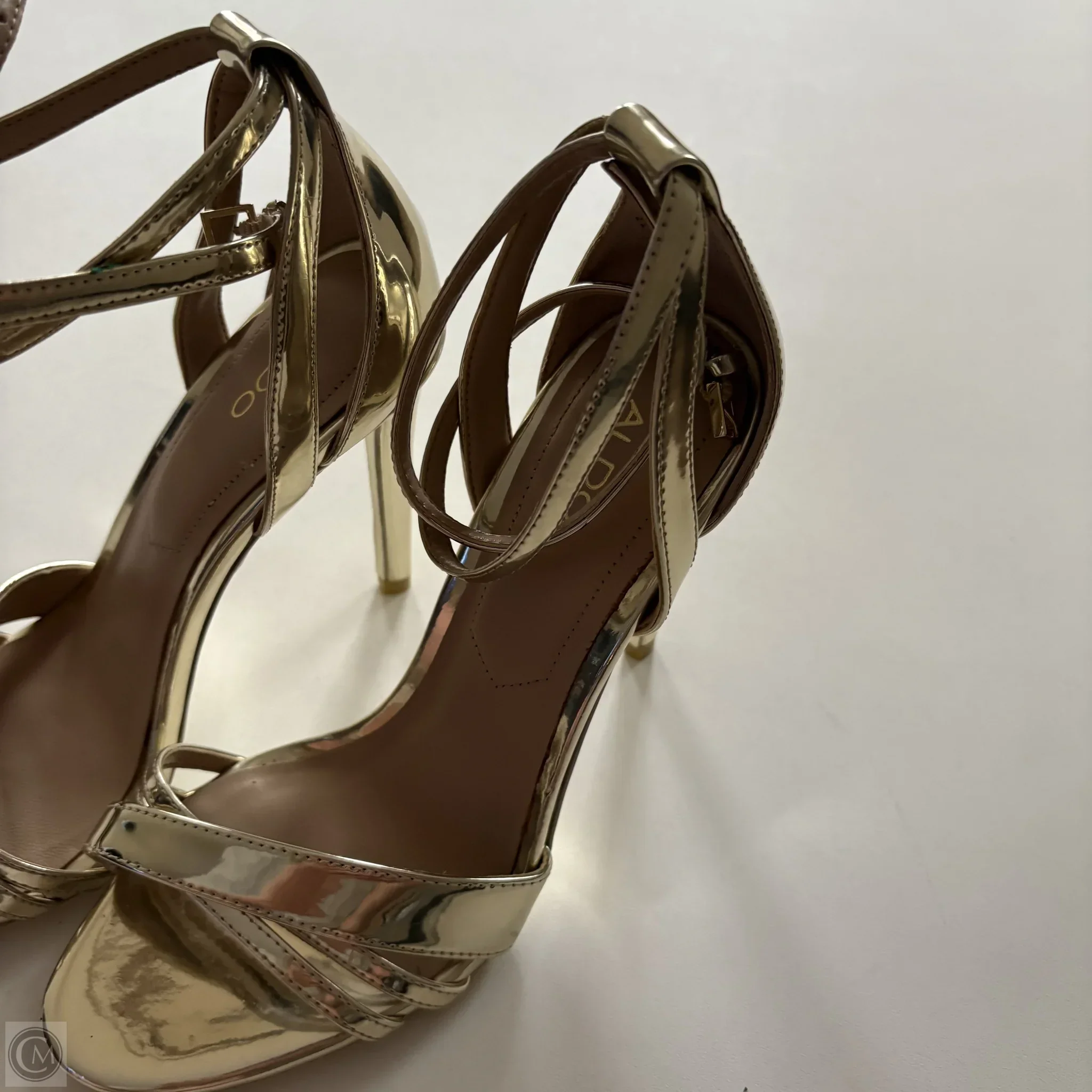Shoes Heels Kitten By Aldo In Gold, Size: 6 - Image 3