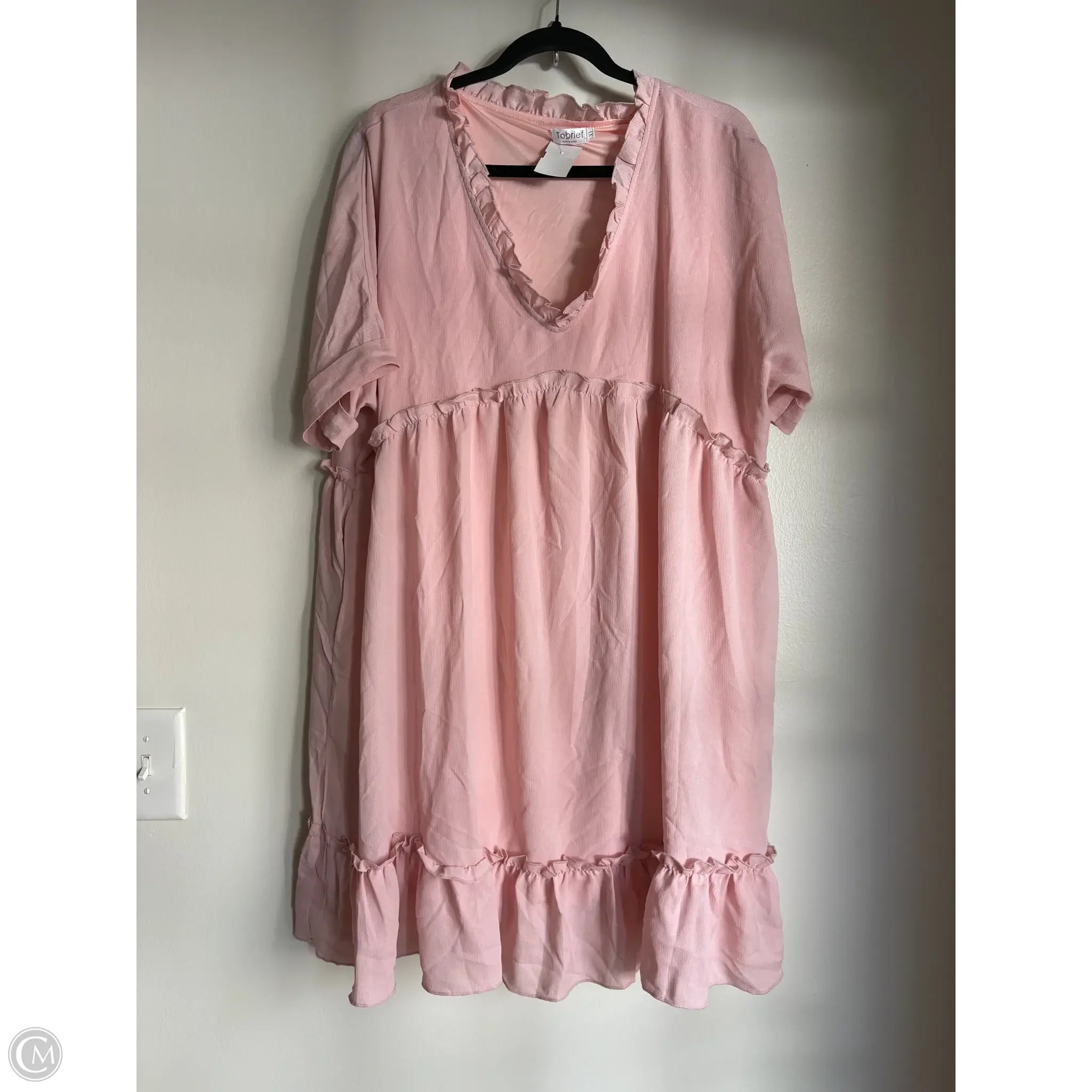 Dress Casual Midi By Tobrief In Pink, Size: Xl - Image 1