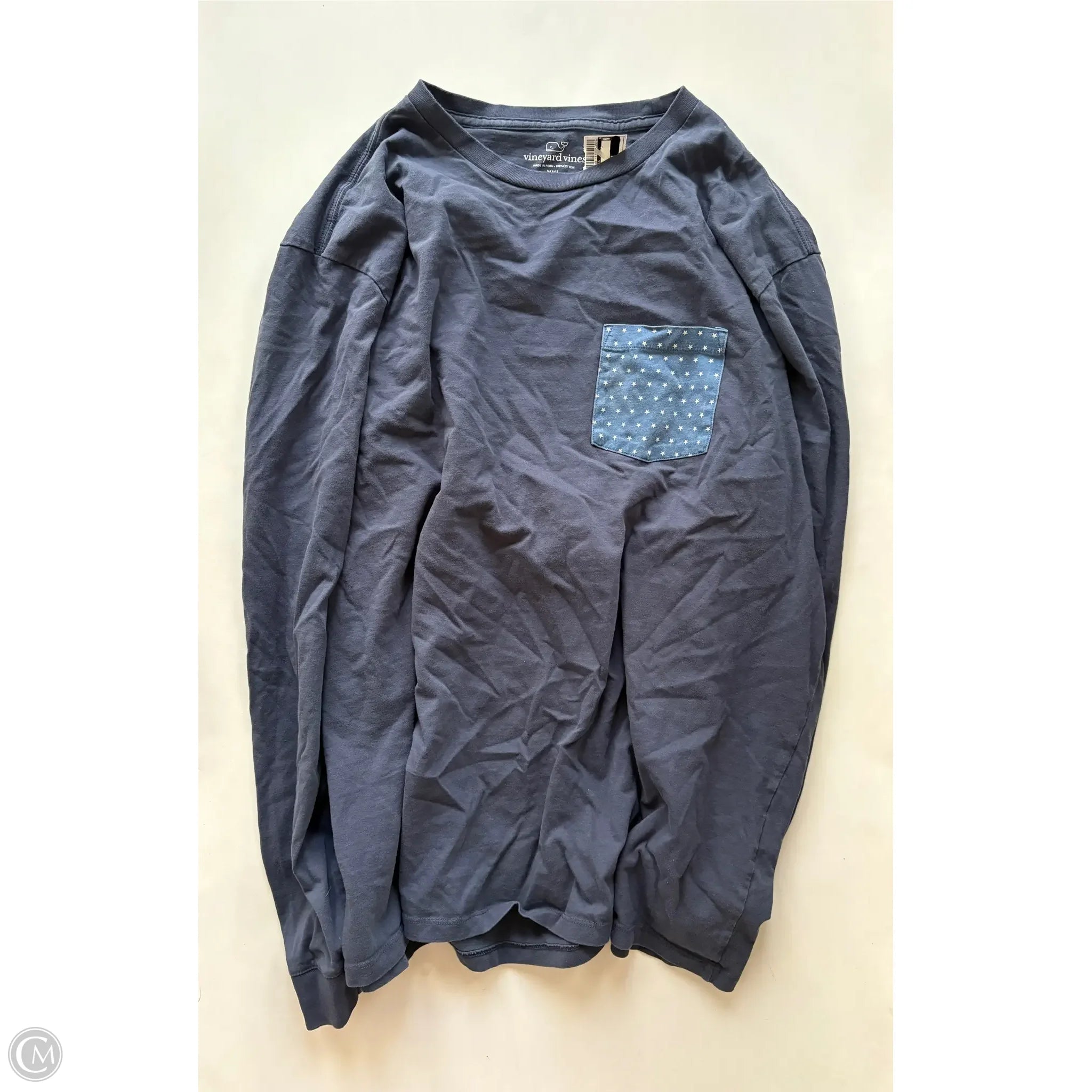 Top Long Sleeve By Vineyard Vines In Blue, Size: 2x - Image 1