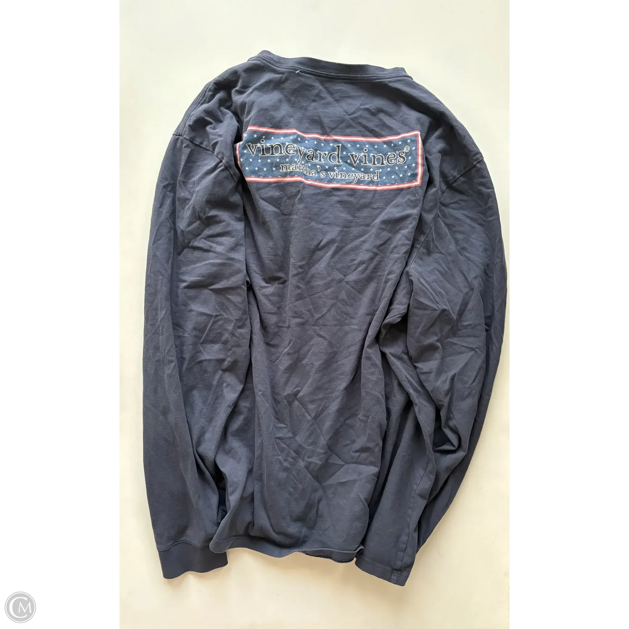 Top Long Sleeve By Vineyard Vines In Blue, Size: 2x - Image 2