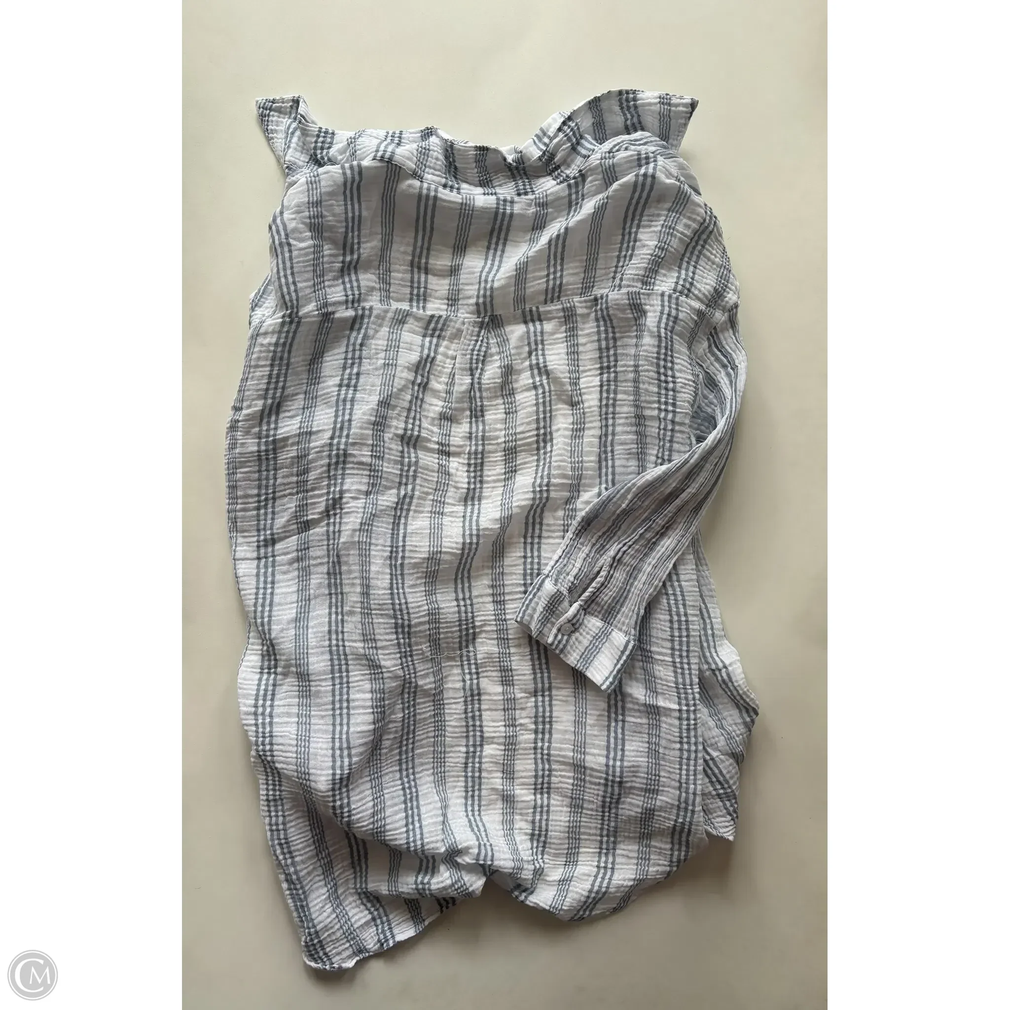 Top Long Sleeve By Kona Sol In Striped Pattern, Size: S - Image 2