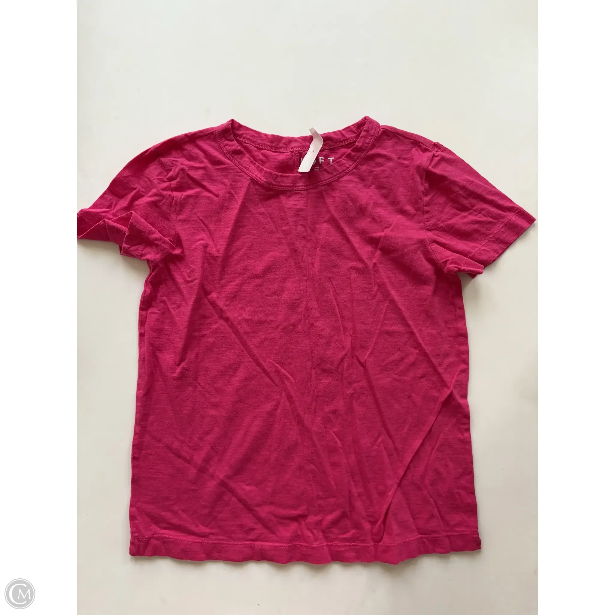 Top Short Sleeve By Loft In Pink, Size: Xs - Image 1