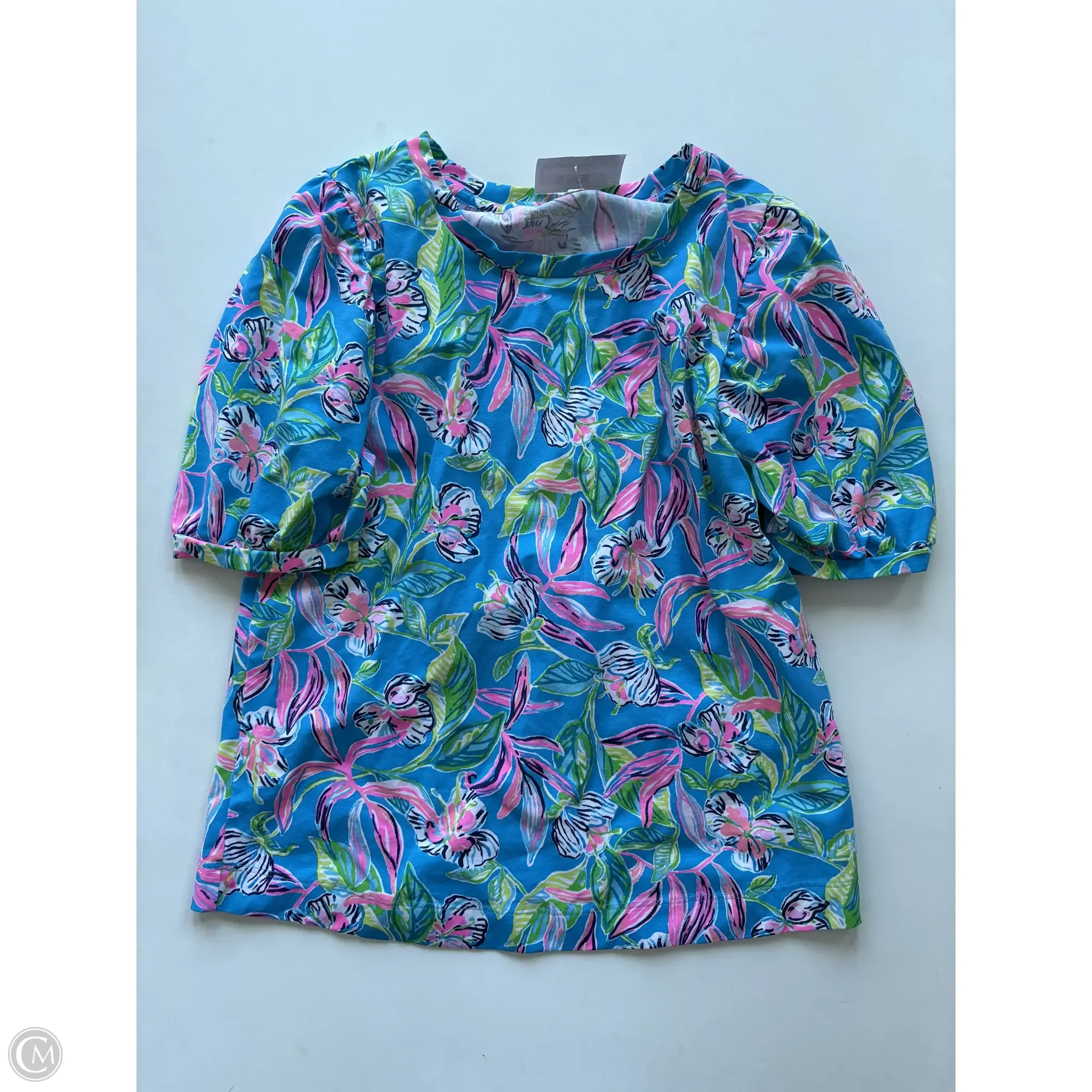 Top Short Sleeve Designer By Lilly Pulitzer In Multi-colored, Size: S - Image 1