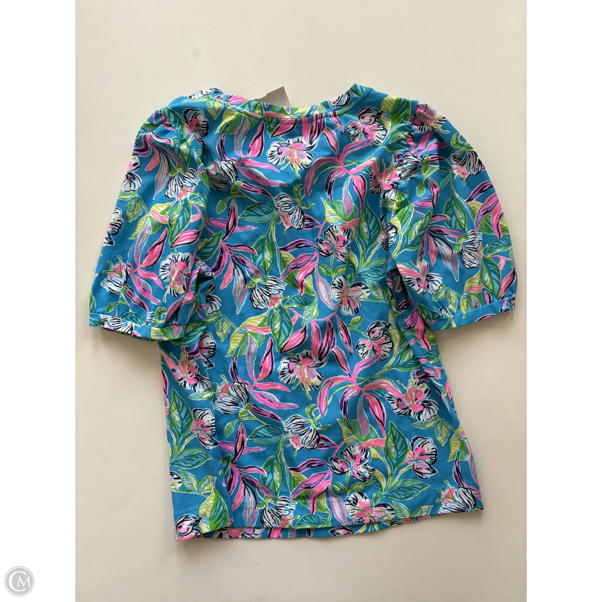 Top Short Sleeve Designer By Lilly Pulitzer In Multi-colored, Size: S - Image 2
