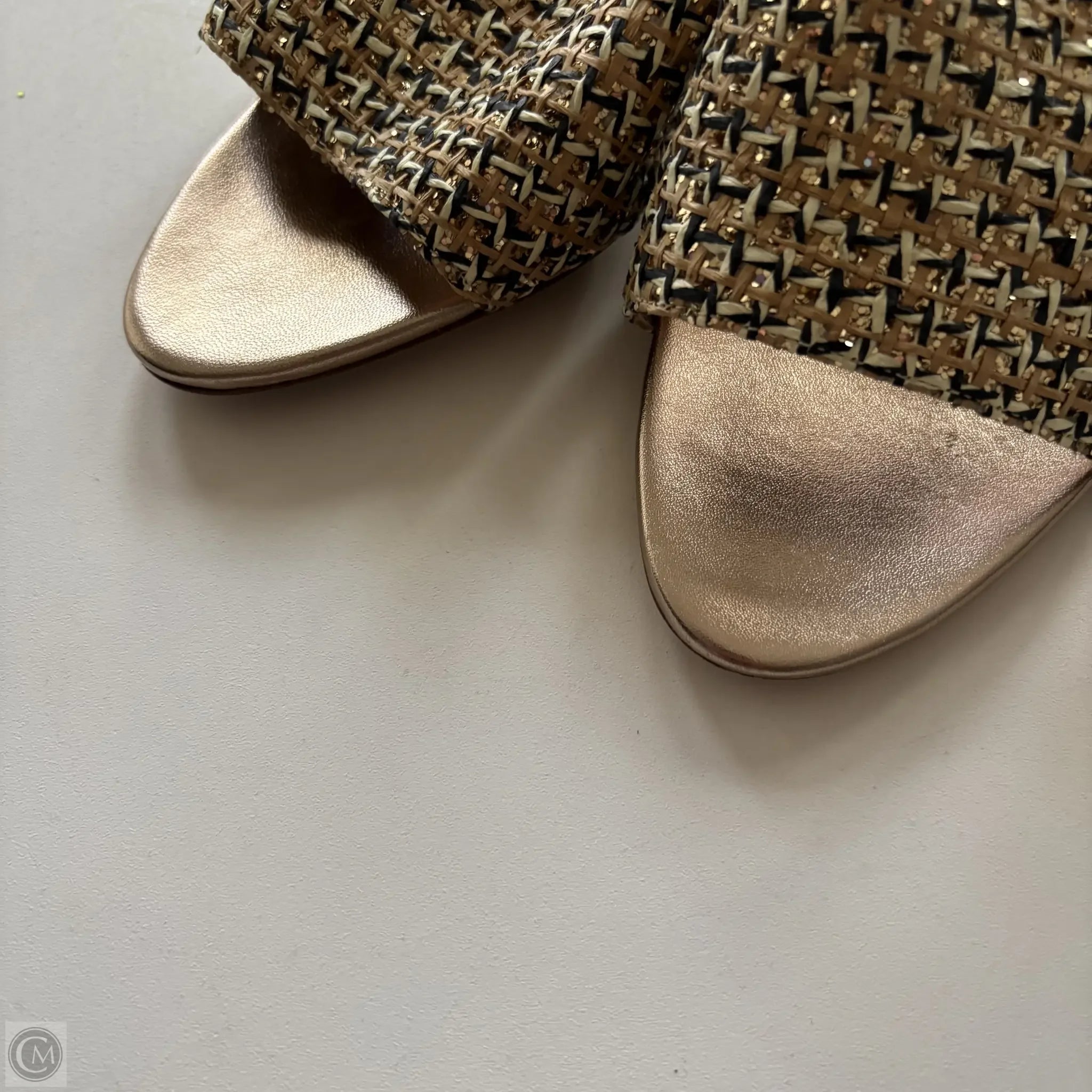 Shoes Heels Kitten By Sarah Jessica Parker In Gold, Size: 9 - Image 3