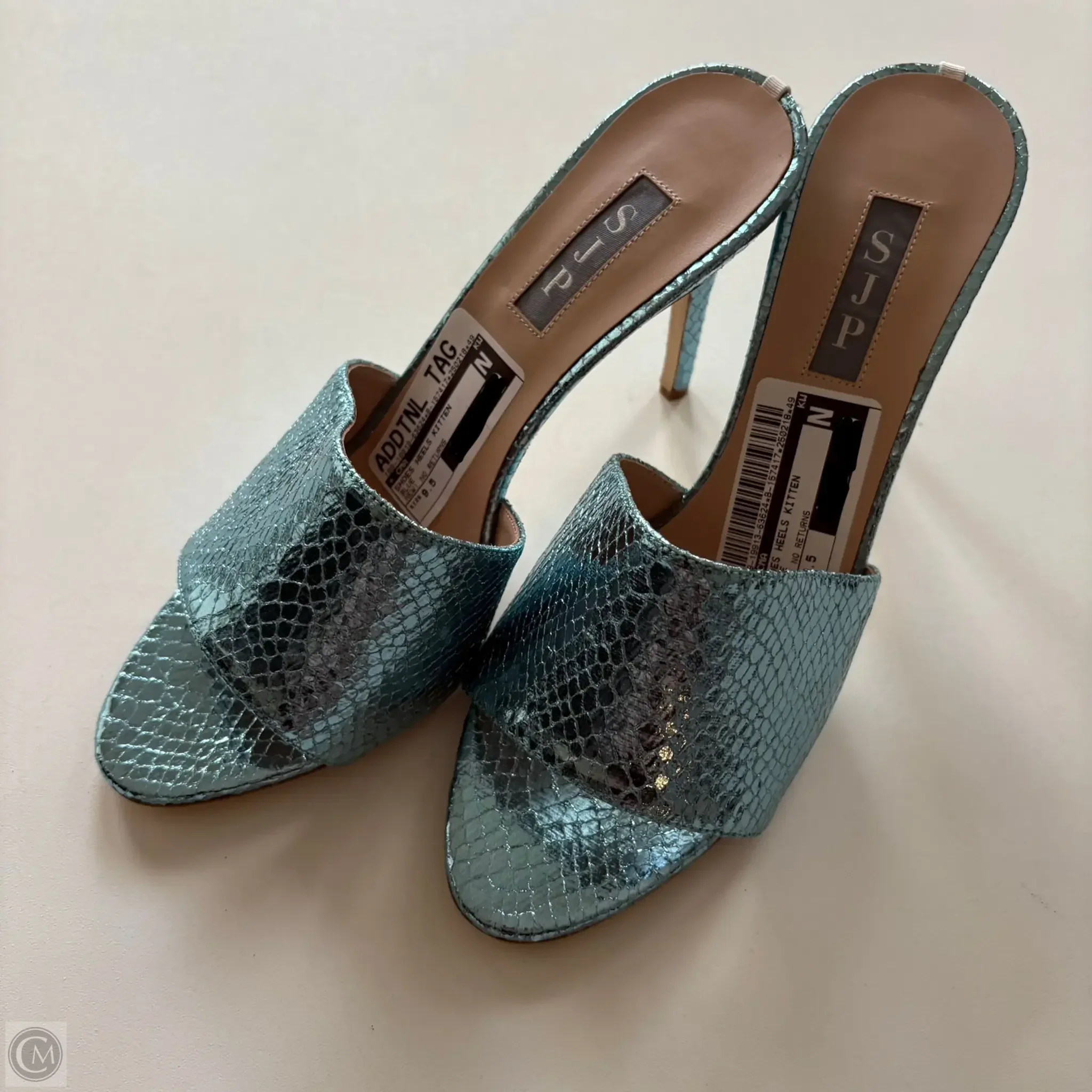 Shoes Heels Kitten By Cma In Blue, Size: 9.5 - Image 2