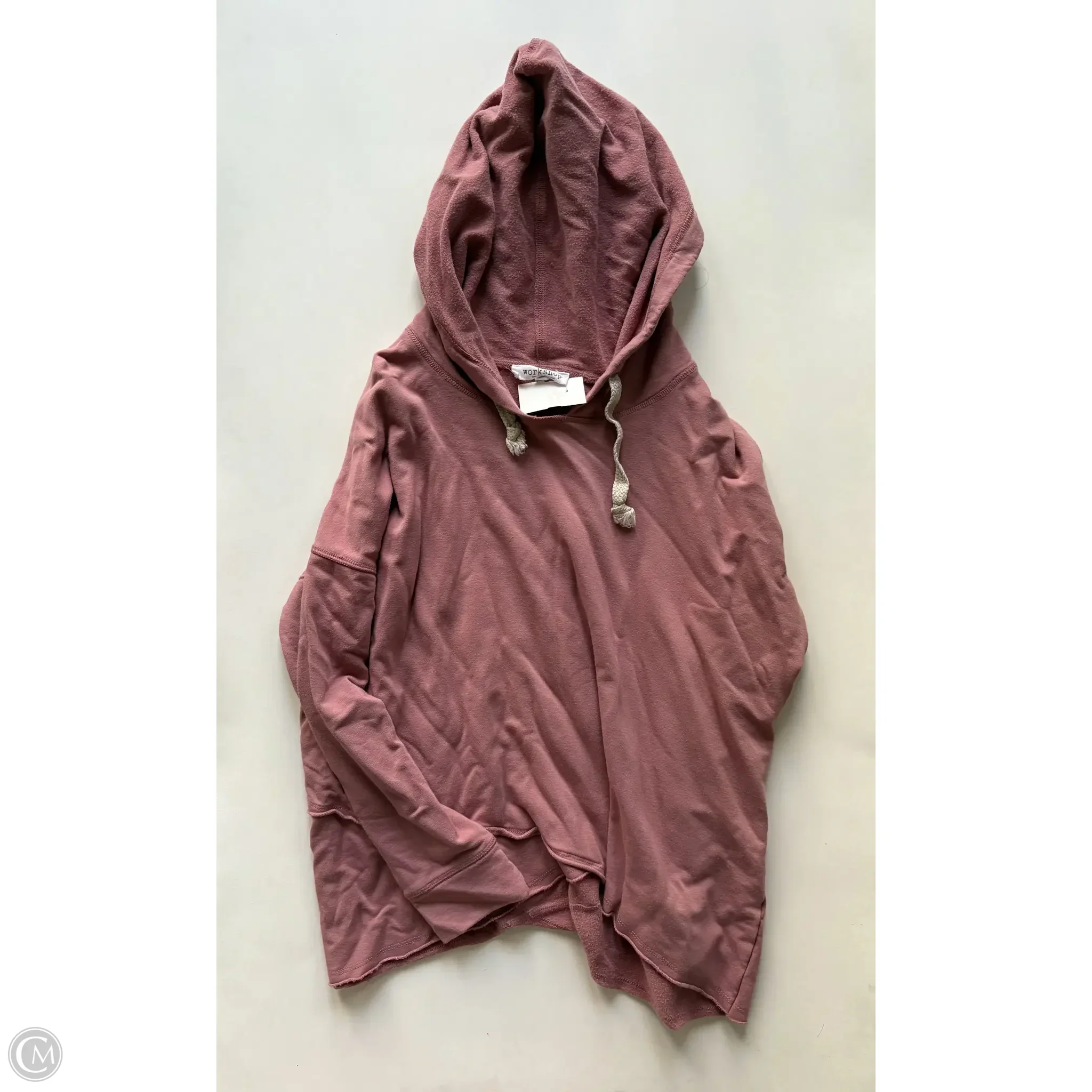 Sweatshirt Hoodie By Workshop In Pink, Size: Xs - Image 1