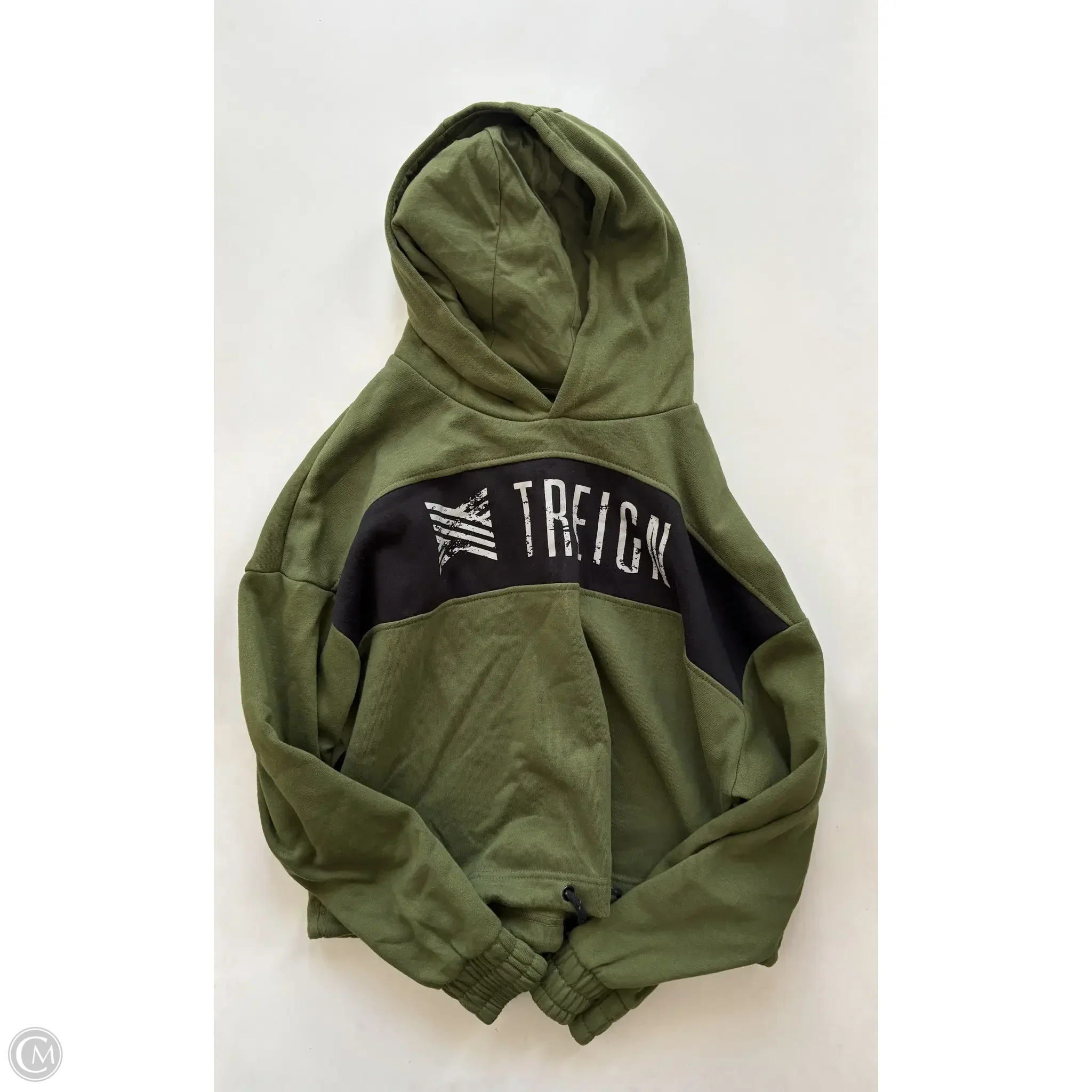 Sweatshirt Hoodie By Treign In Green, Size: L - Image 1