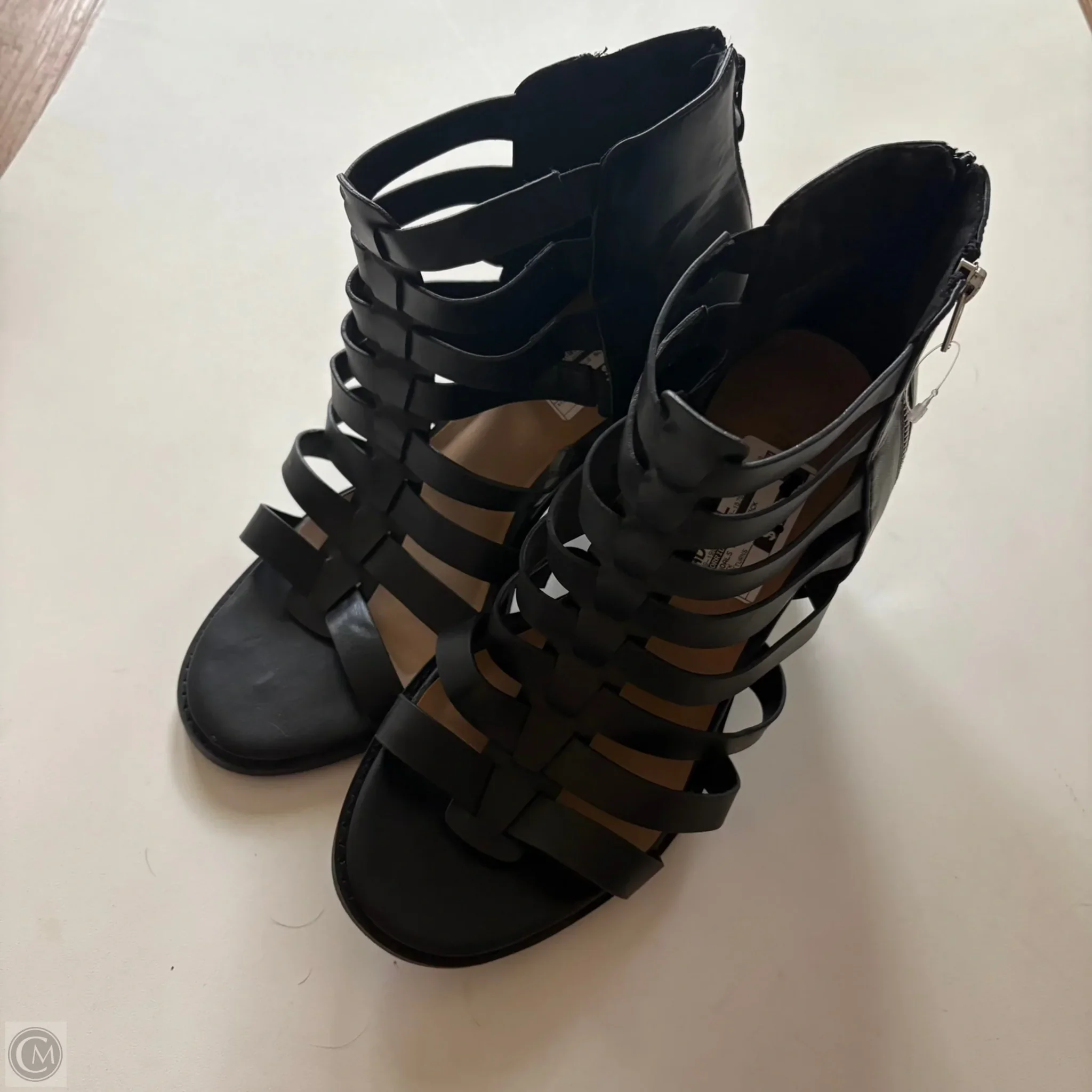 Sandals Heels Block By Torrid In Black, Size: 12 - Image 1