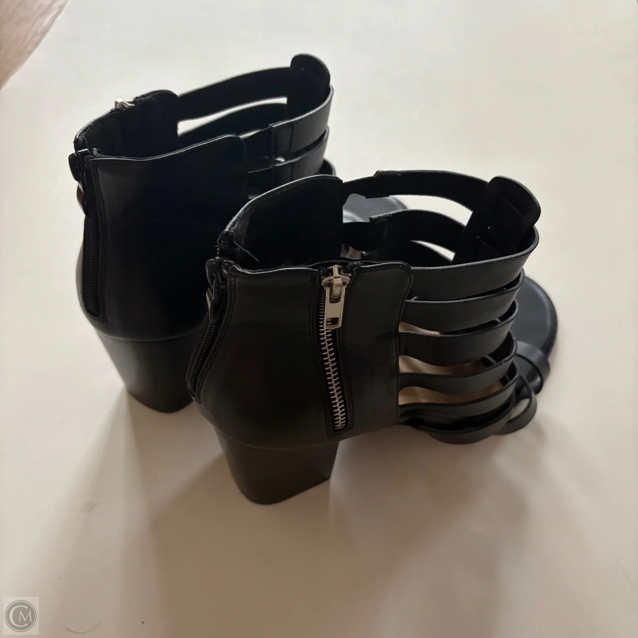 Sandals Heels Block By Torrid In Black, Size: 12 - Image 3