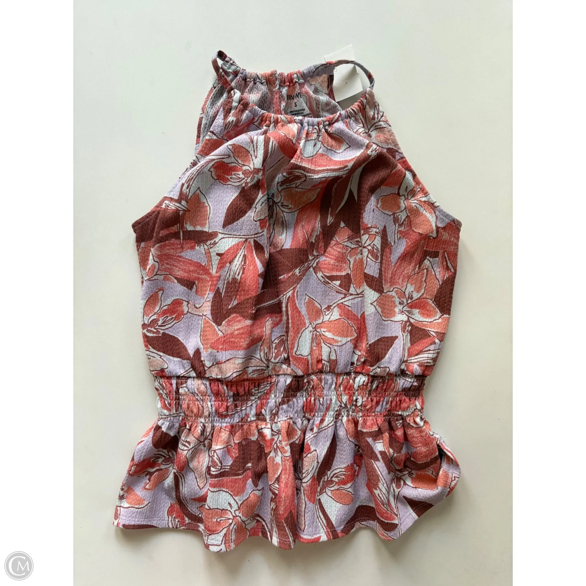 Top Sleeveless By Nine West In Floral Print, Size: S - Image 1