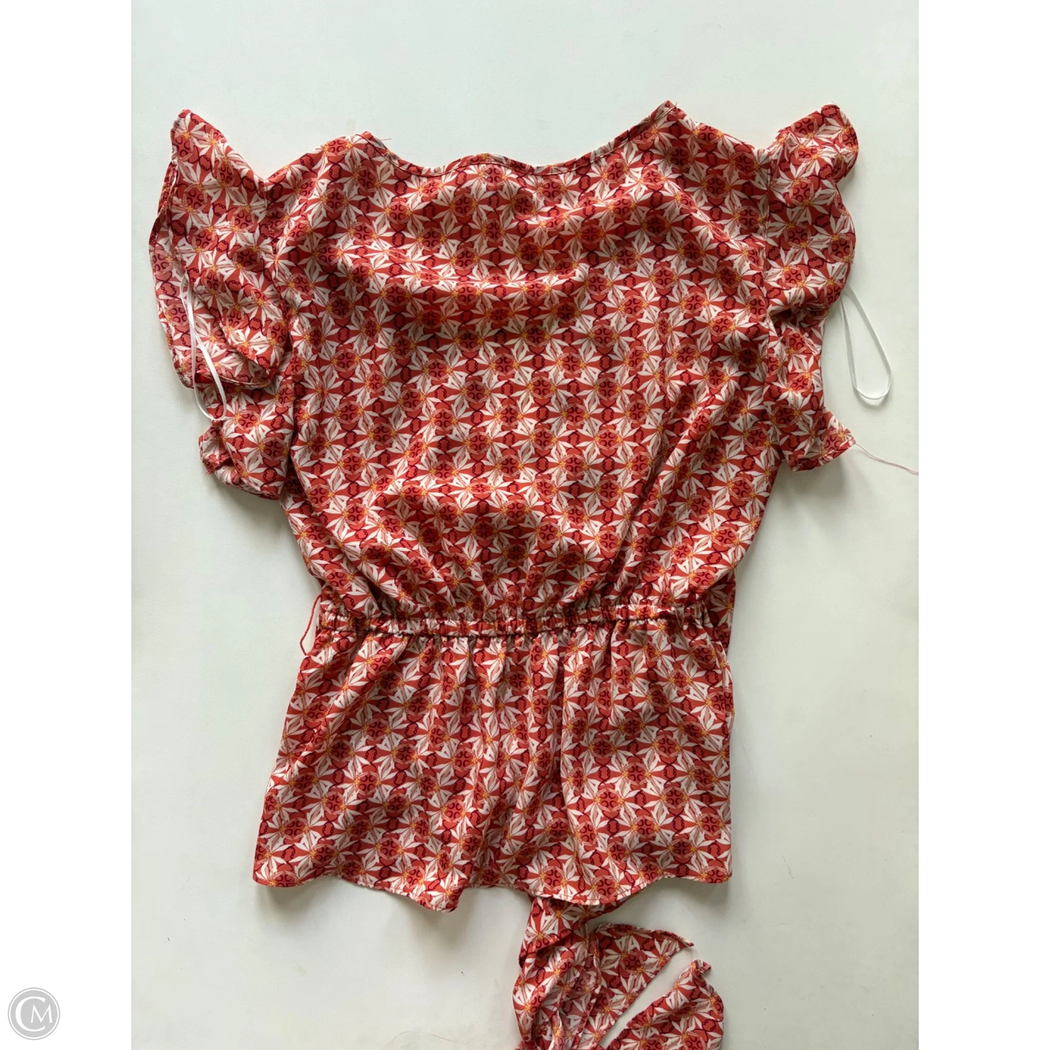 Blouse Short Sleeve By Max Studio In Orange, Size: S - Image 2