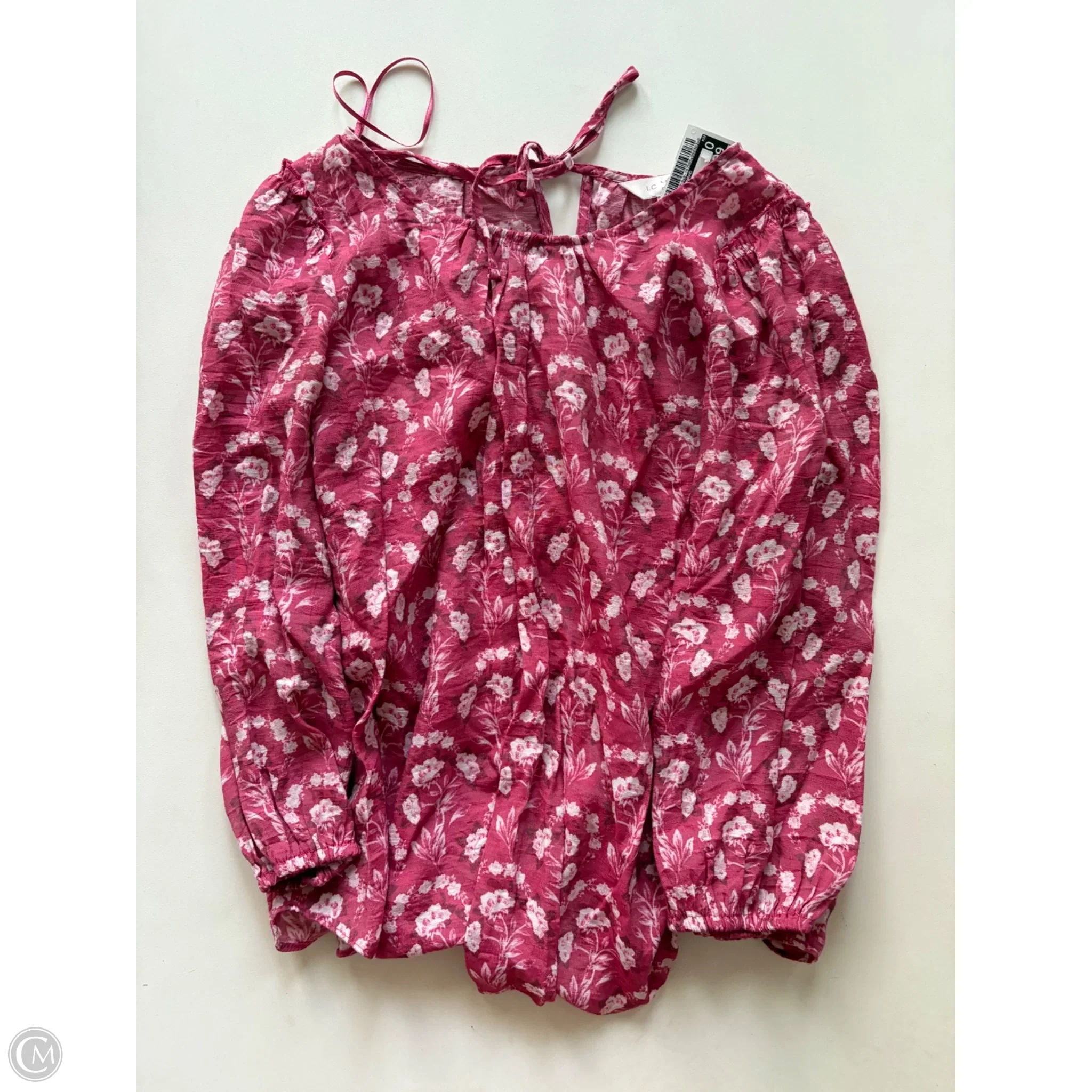 Top Long Sleeve By Lc Lauren Conrad In Pink, Size: S - Image 1