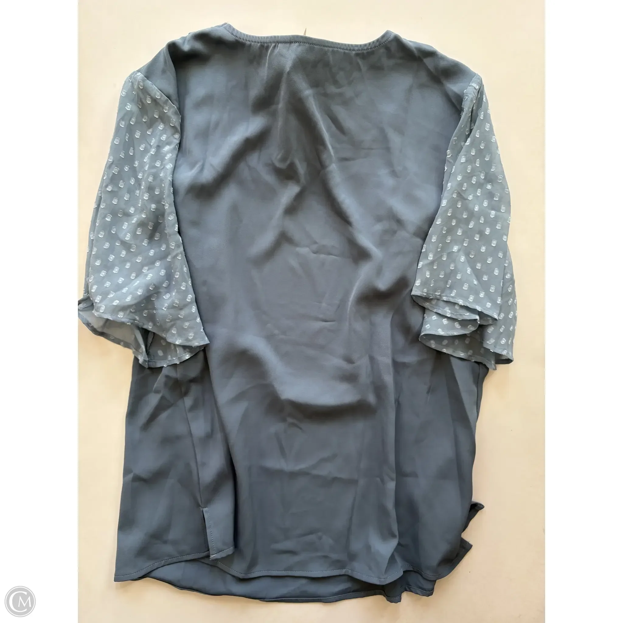 Blouse Long Sleeve By Clothes Mentor In Blue, Size: 1x - Image 2