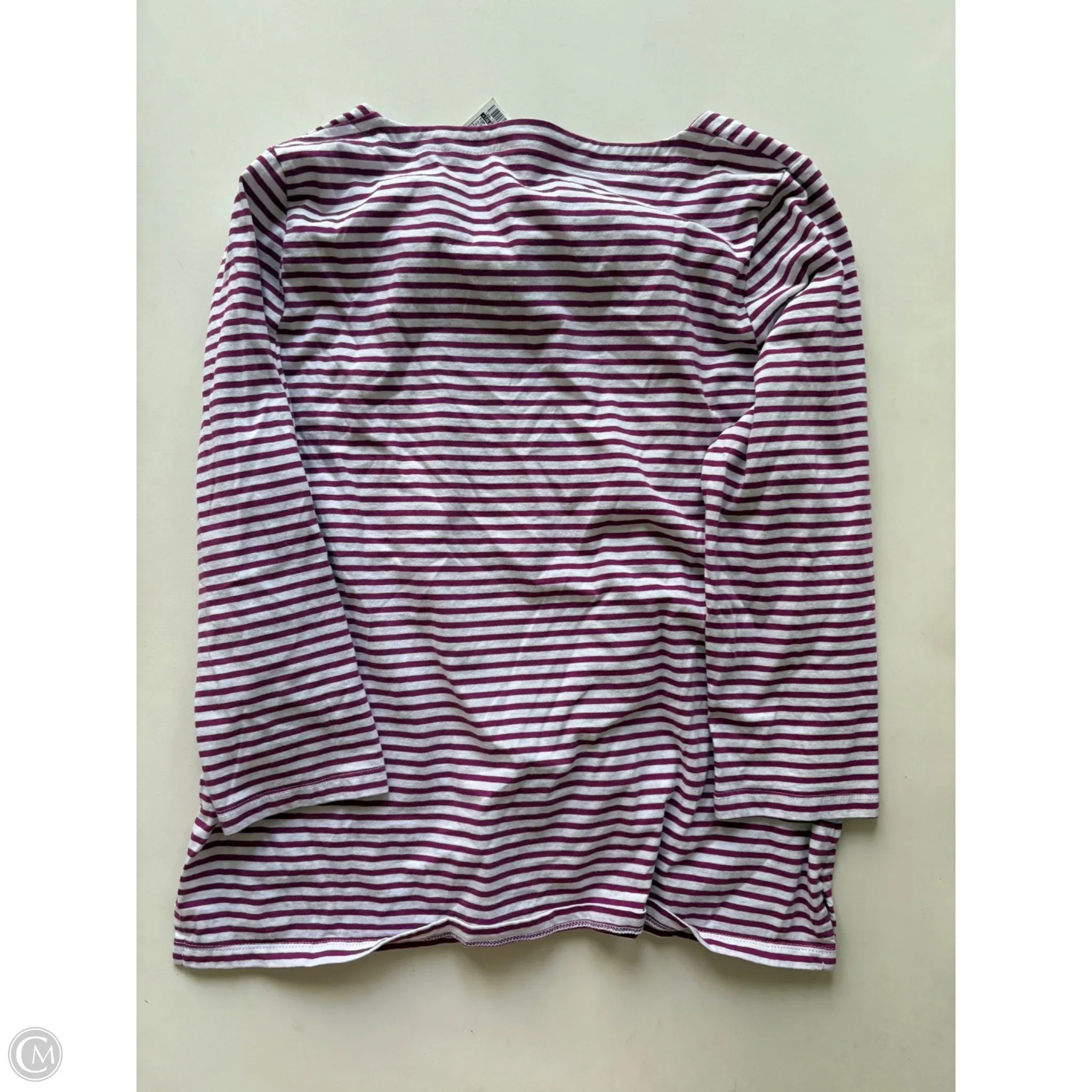 Top Long Sleeve By Talbots In Striped Pattern, Size: M - Image 2