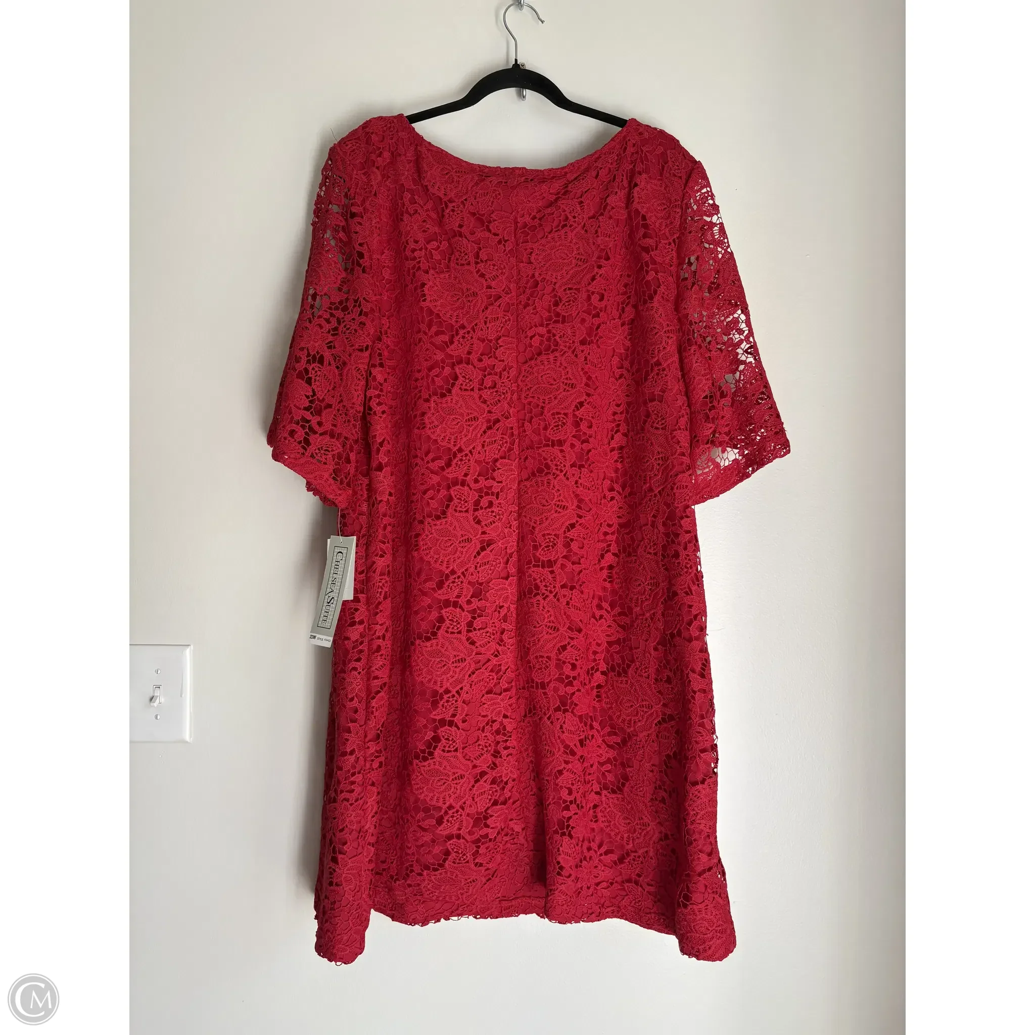 Dress Party Midi By Chelsea Suite In Red, Size: 3x - Image 2