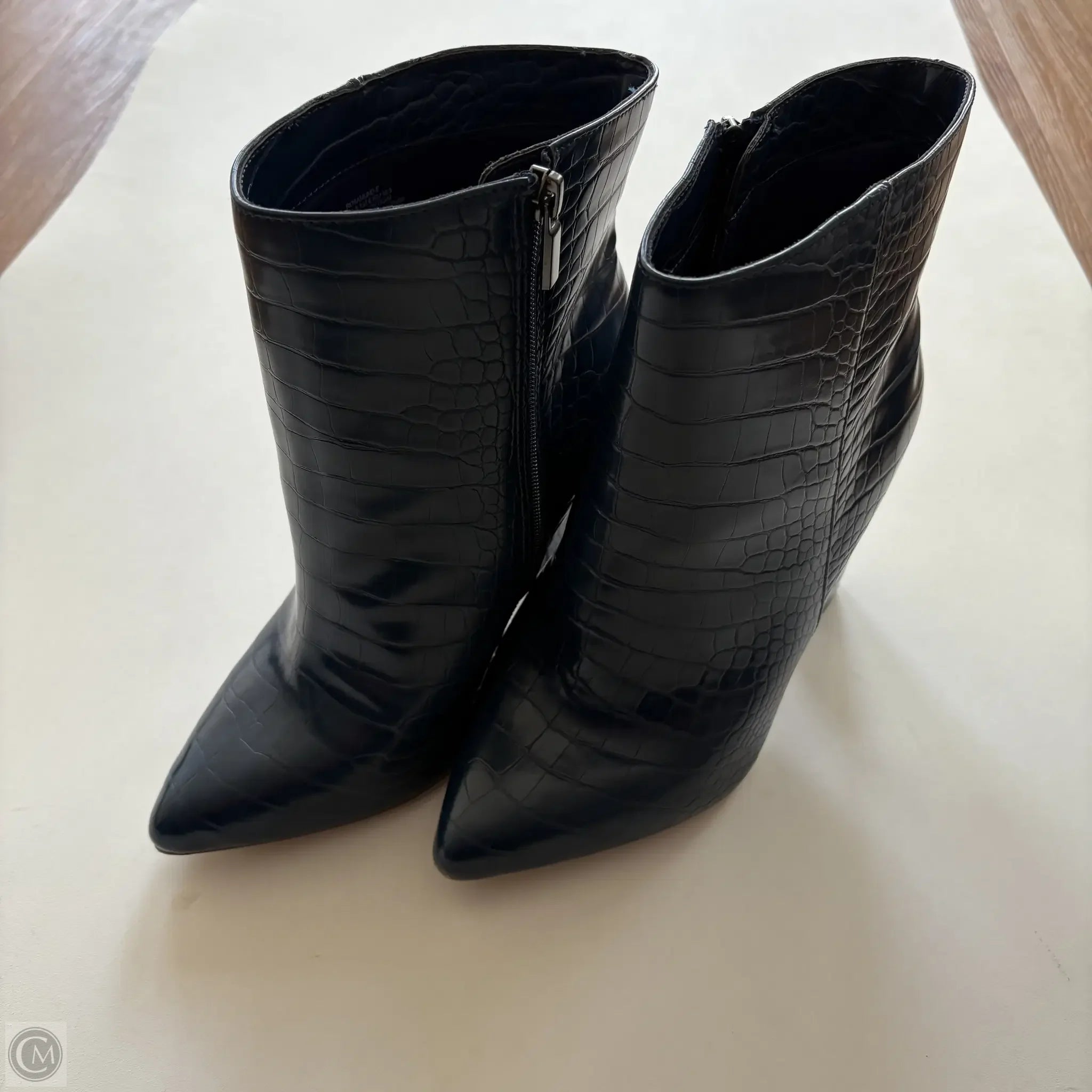 Boots Ankle Heels By Shoedazzle In Blue, Size: 8 - Image 2