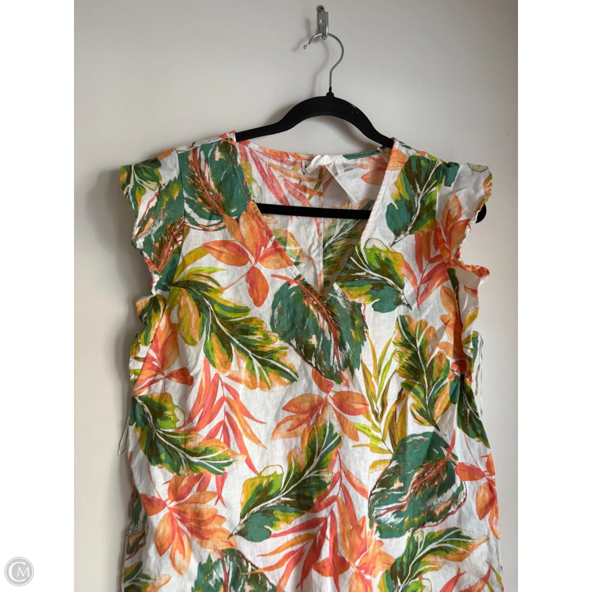Dress Casual Midi By Nicole Miller In Floral Print, Size: L - Image 3