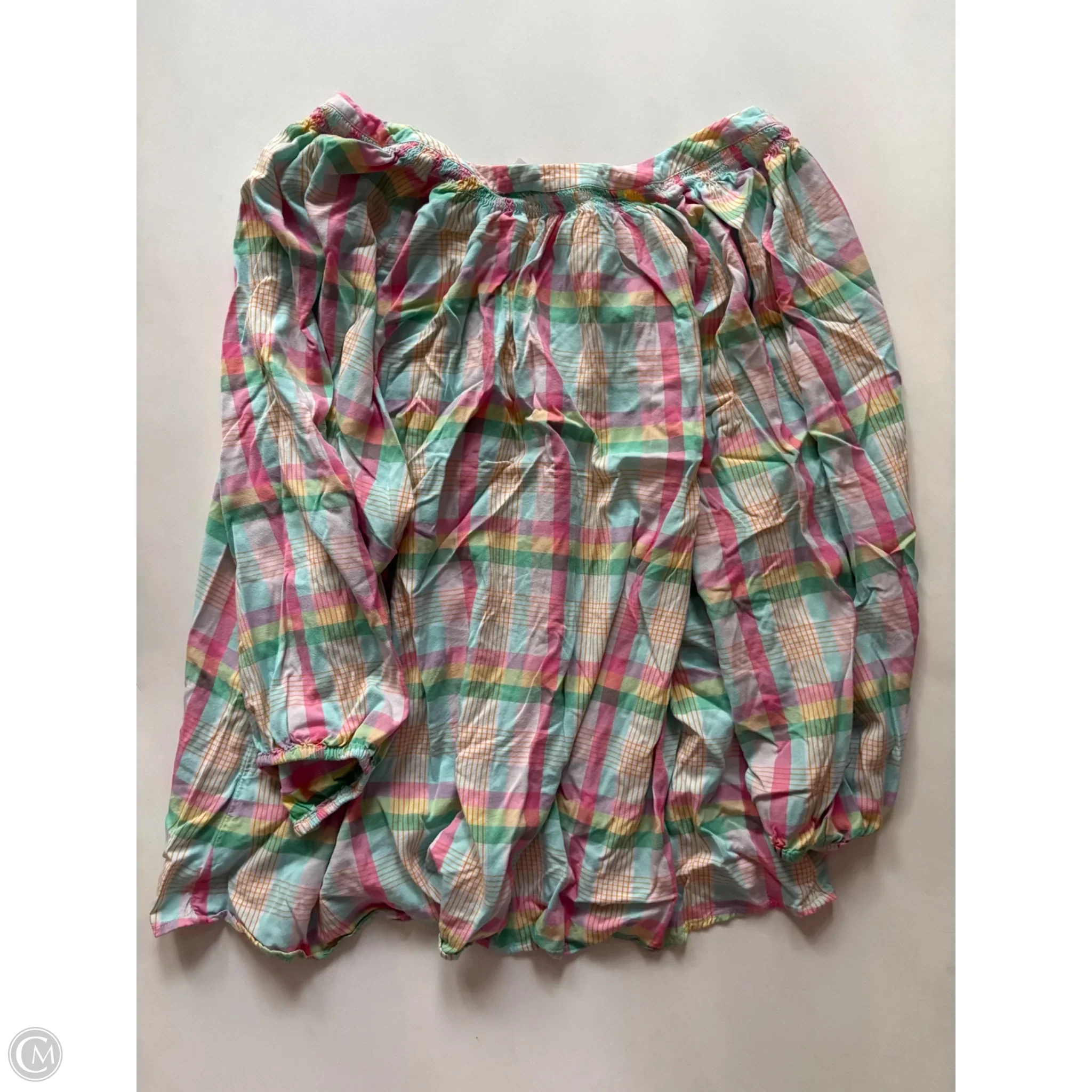 Top Long Sleeve By Crown And Ivy In Plaid Pattern, Size: 2x - Image 2
