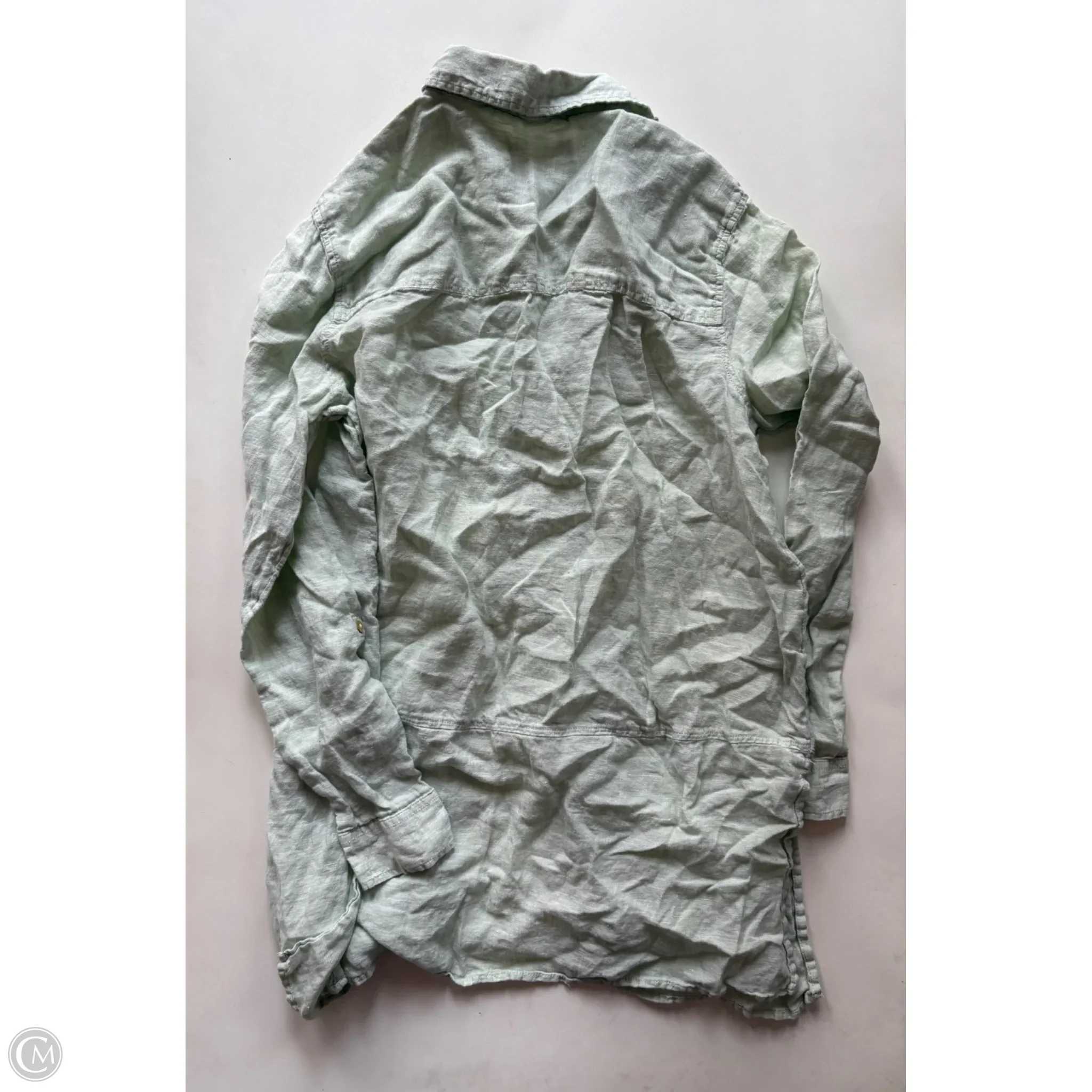 Top Long Sleeve By Tahari By Arthur Levine In Green, Size: M - Image 2