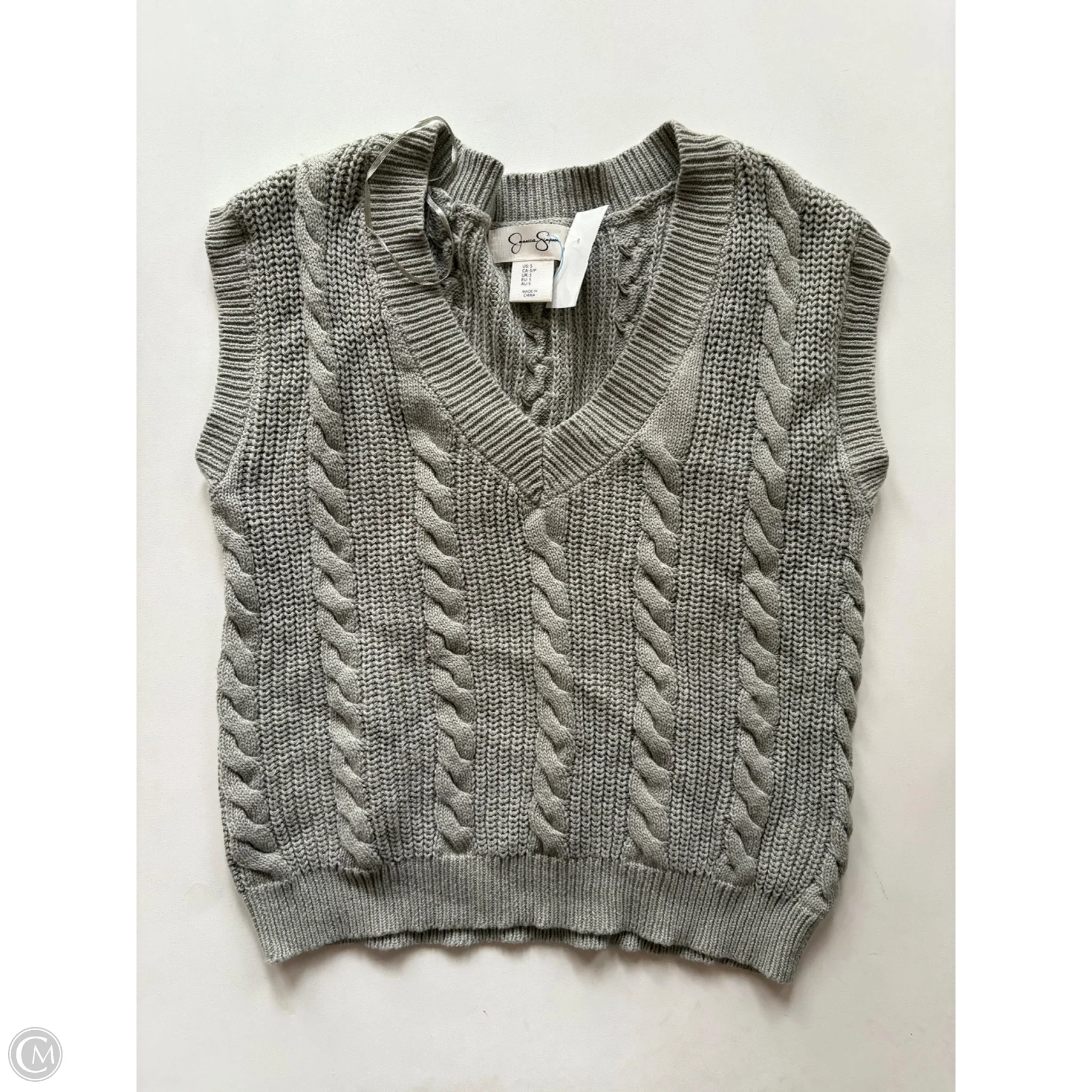 Sweater Short Sleeve By Jessica Simpson In Green, Size: S - Image 1