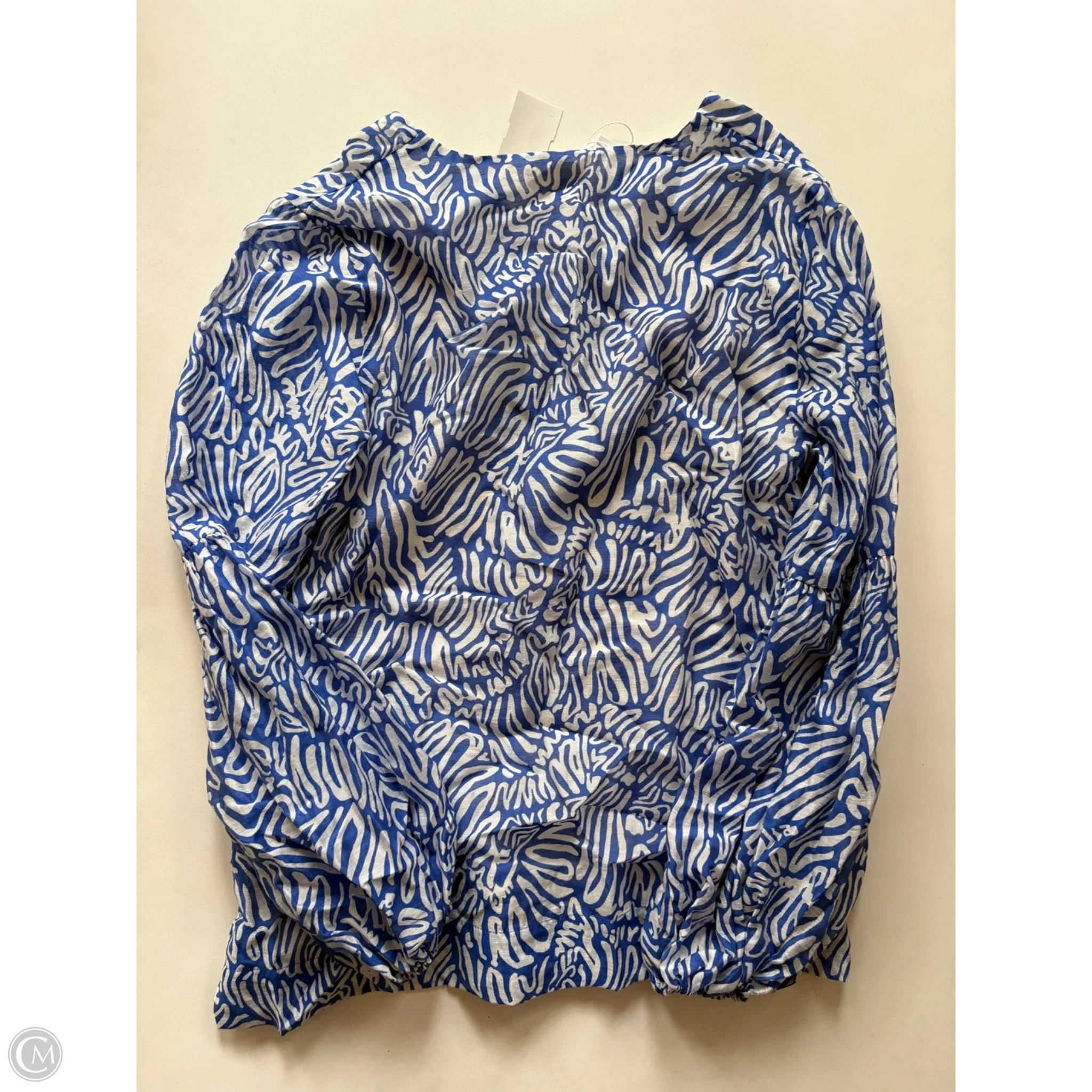 Top Long Sleeve Designer By Lilly Pulitzer In Blue, Size: S - Image 2